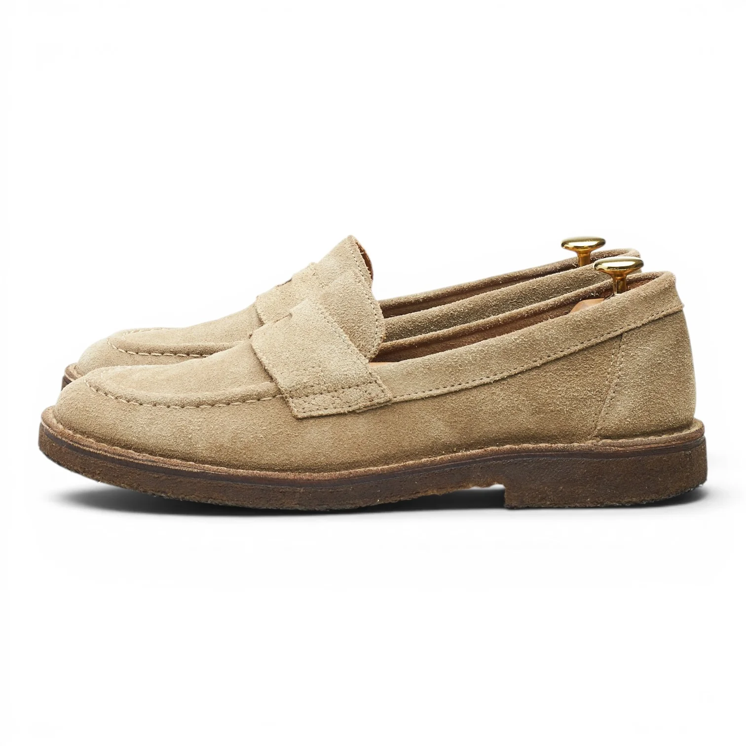 'Canal' Sand Suede Loafers UK 8 - Image 3