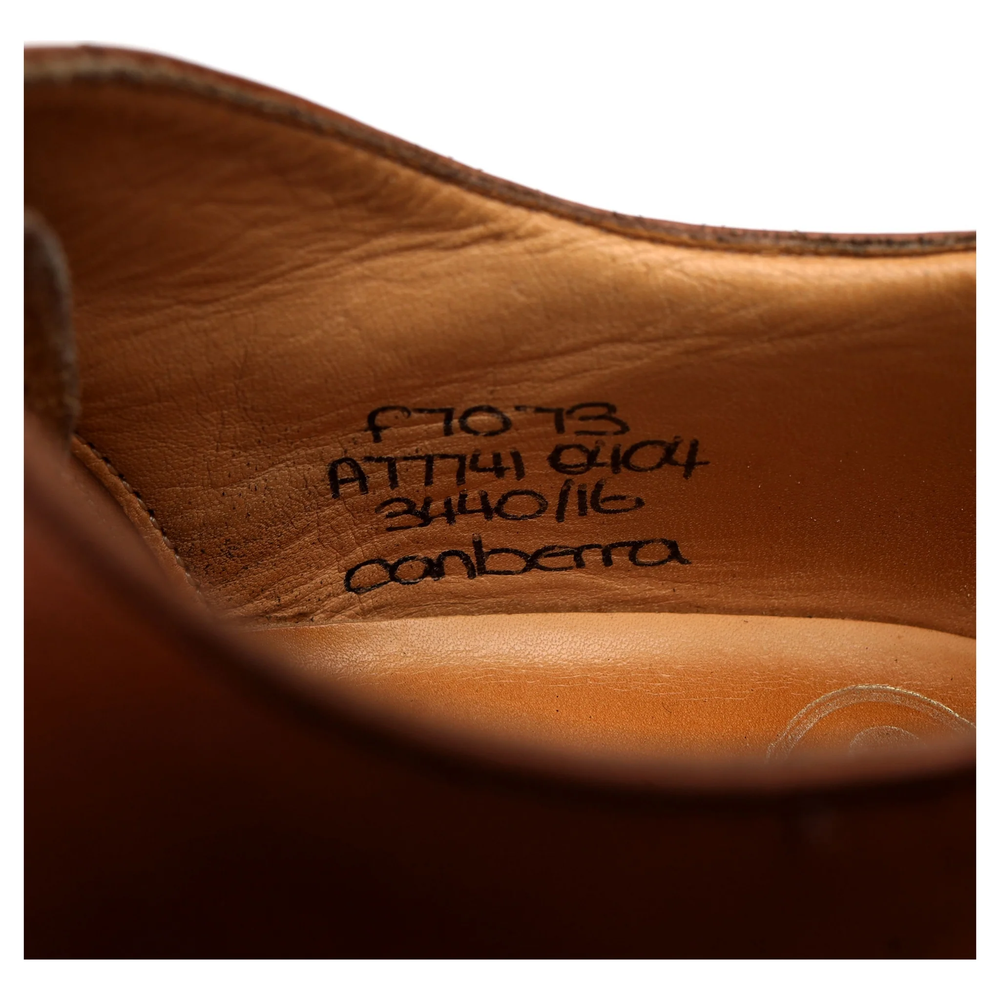 'Canberra' Tan Brown Leather Oxford UK 7 F - Image 7
