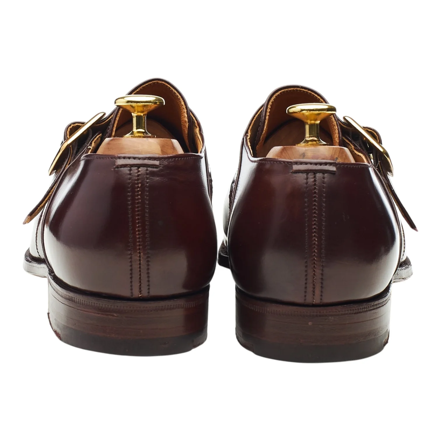 'Canon' Brown Leather Single Monk Strap UK 8.5 F - Image 4