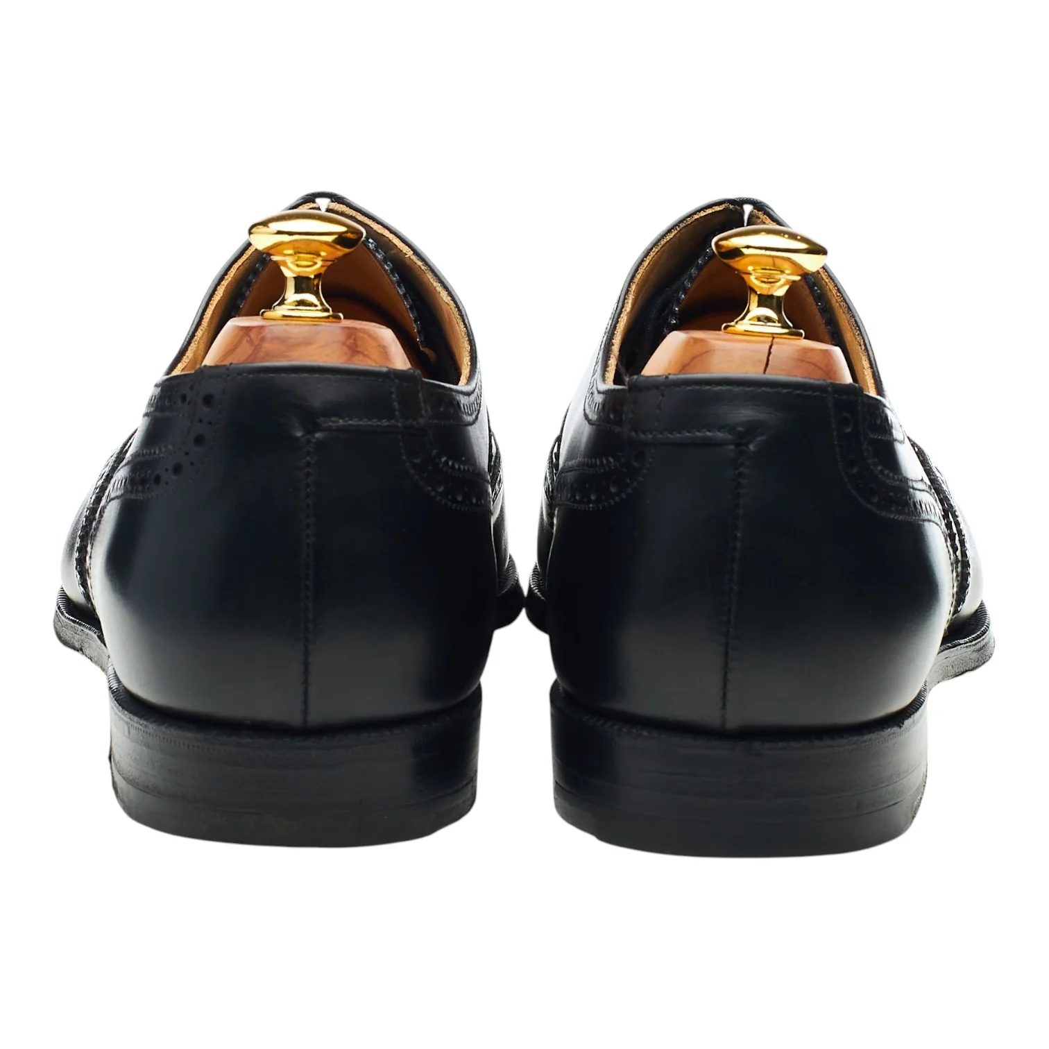 'Canterbury' Black Leather Oxford Brogues UK 12 F - Image 4