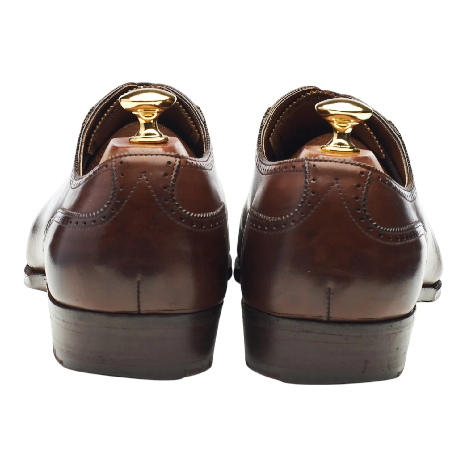 Top Drawer MTO 'Canterbury' Dark Brown Leather Oxford Semi Brogues UK 9 F - Image 4