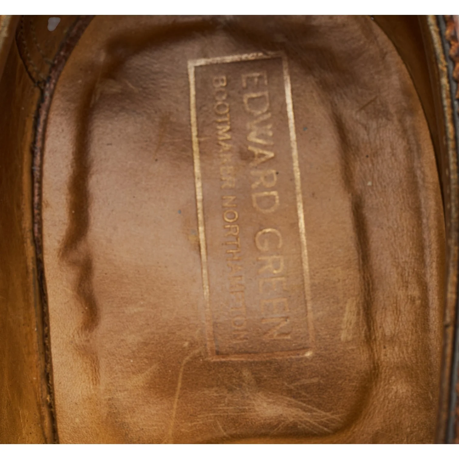 'Cardiff' Tan Brown Leather Derby Brogues UK 9.5 F - Image 6