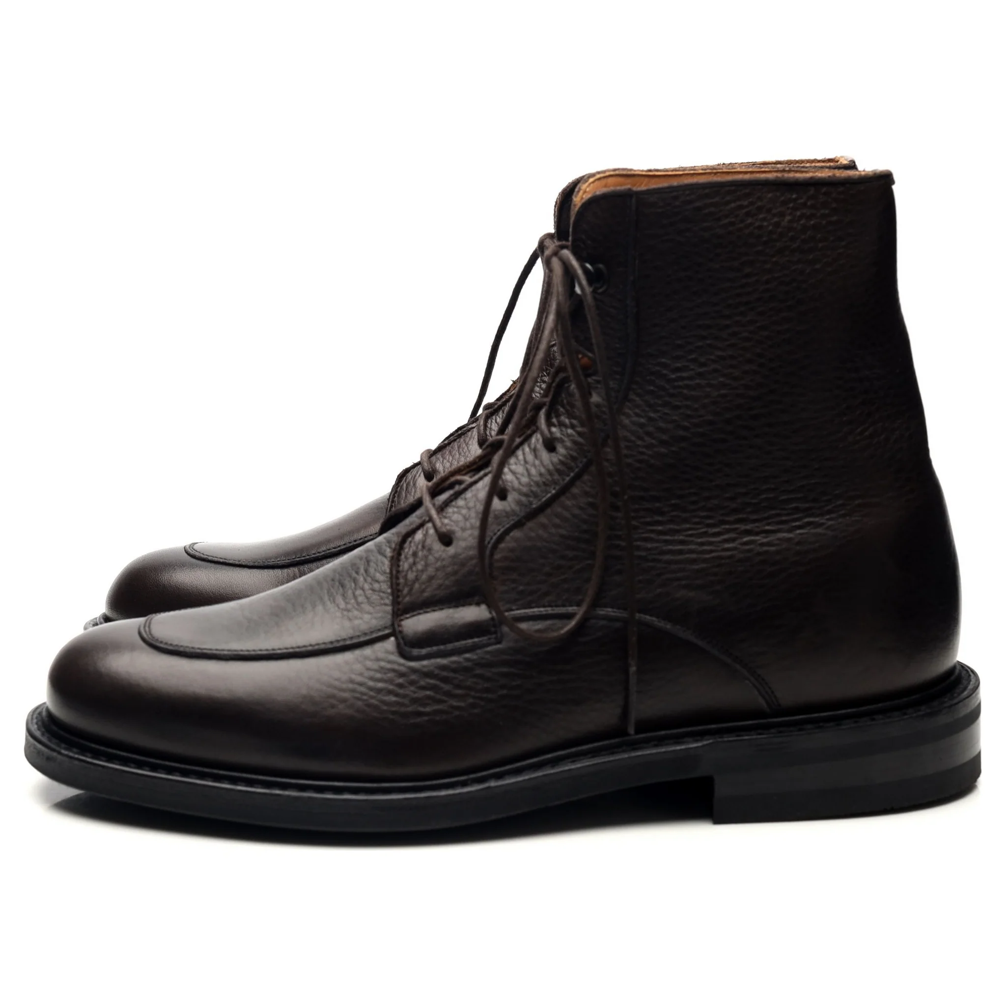 'Careby' Dark Brown Leather Boots UK 6.5 F - Image 2