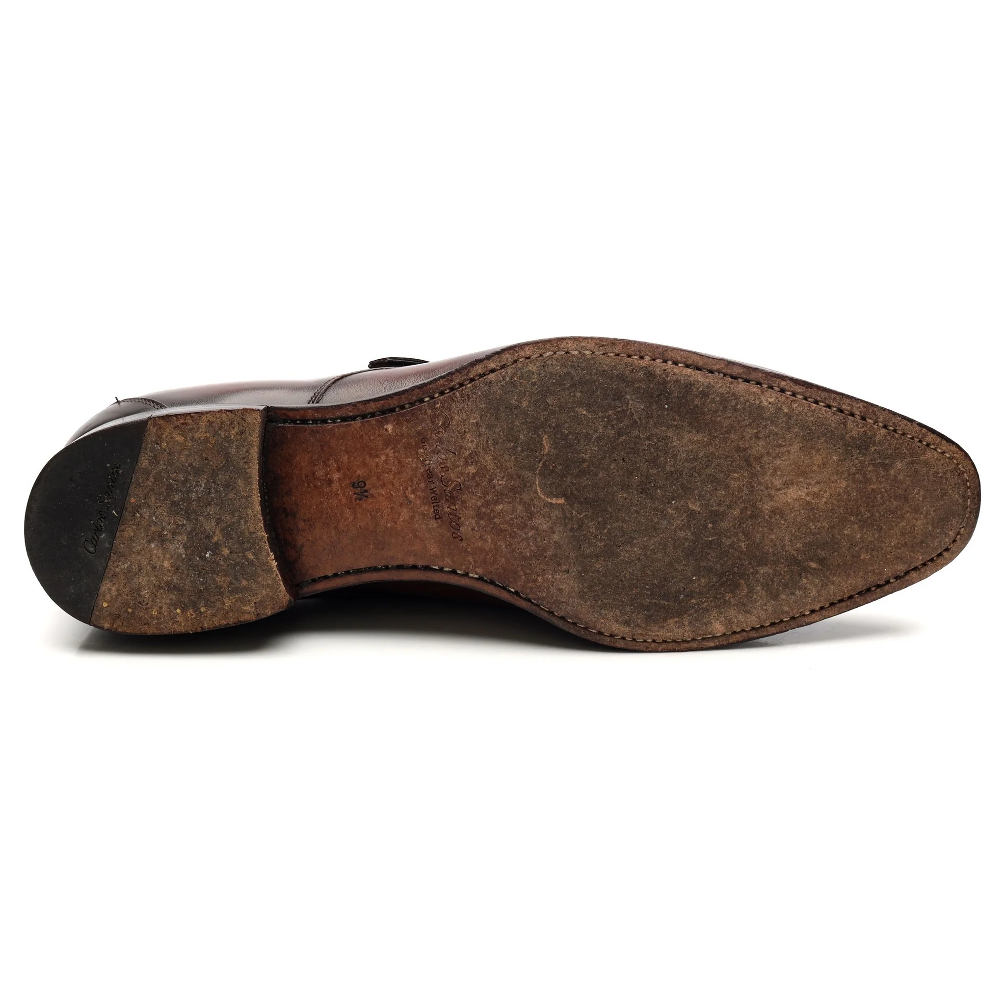 'Gareth' Brown Leather Monk Strap UK 9.5 E - Image 11