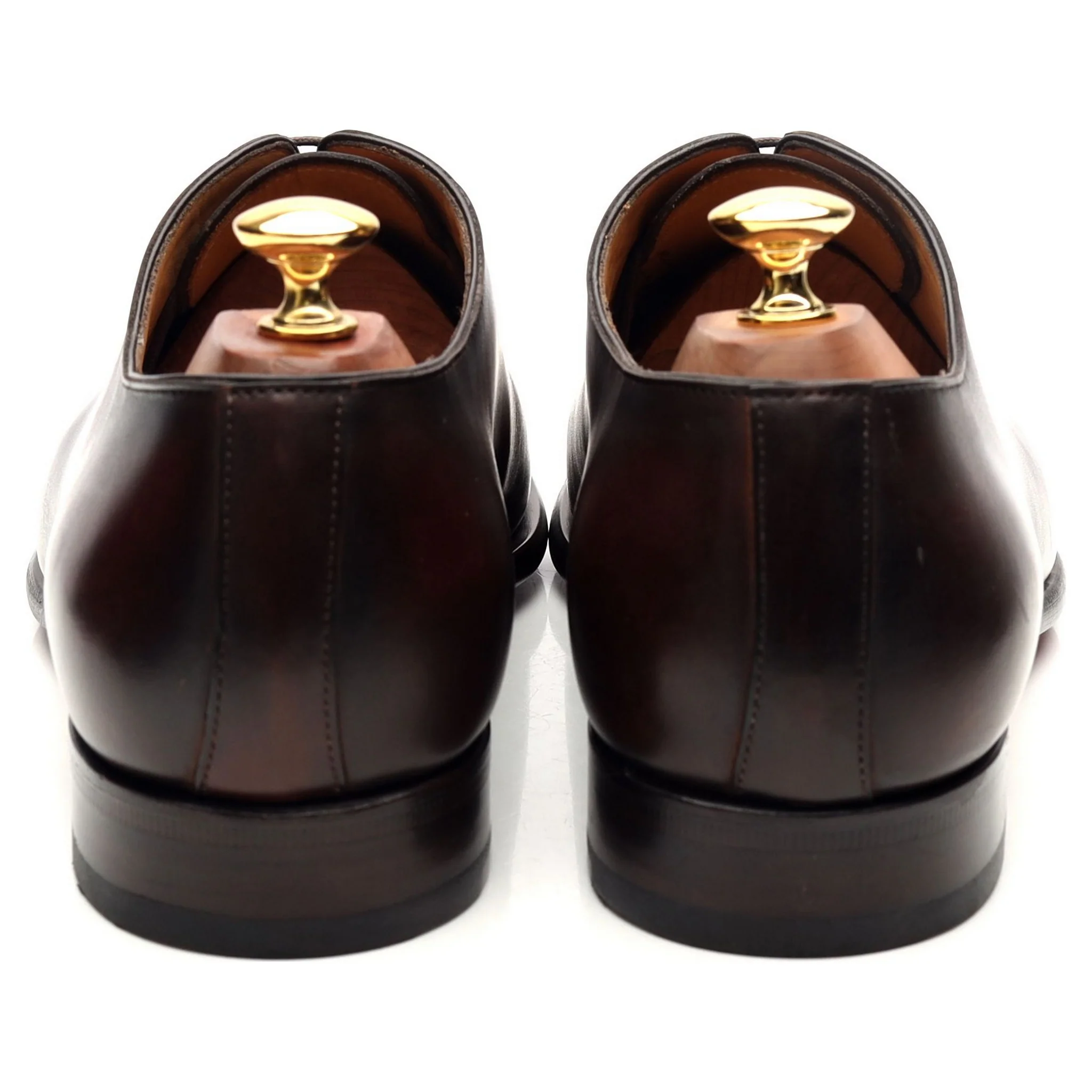 'Damien' Brown Wholecut Leather Oxford UK 9.5 E - Image 4