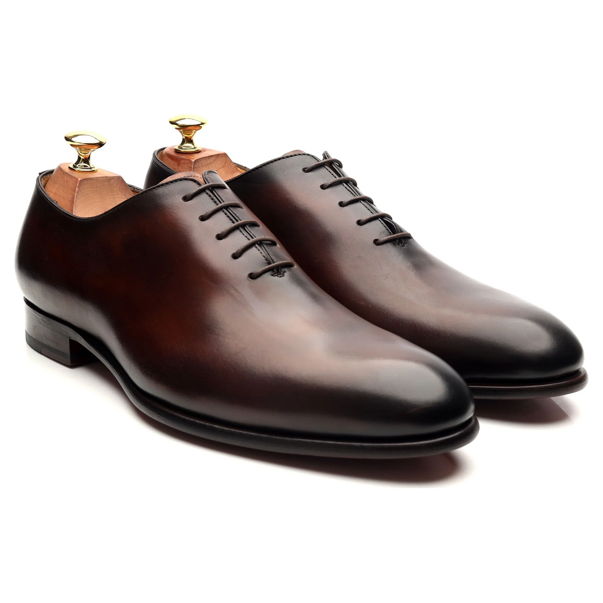 'Damien' Brown Wholecut Leather Oxford UK 9.5 E - Image 7