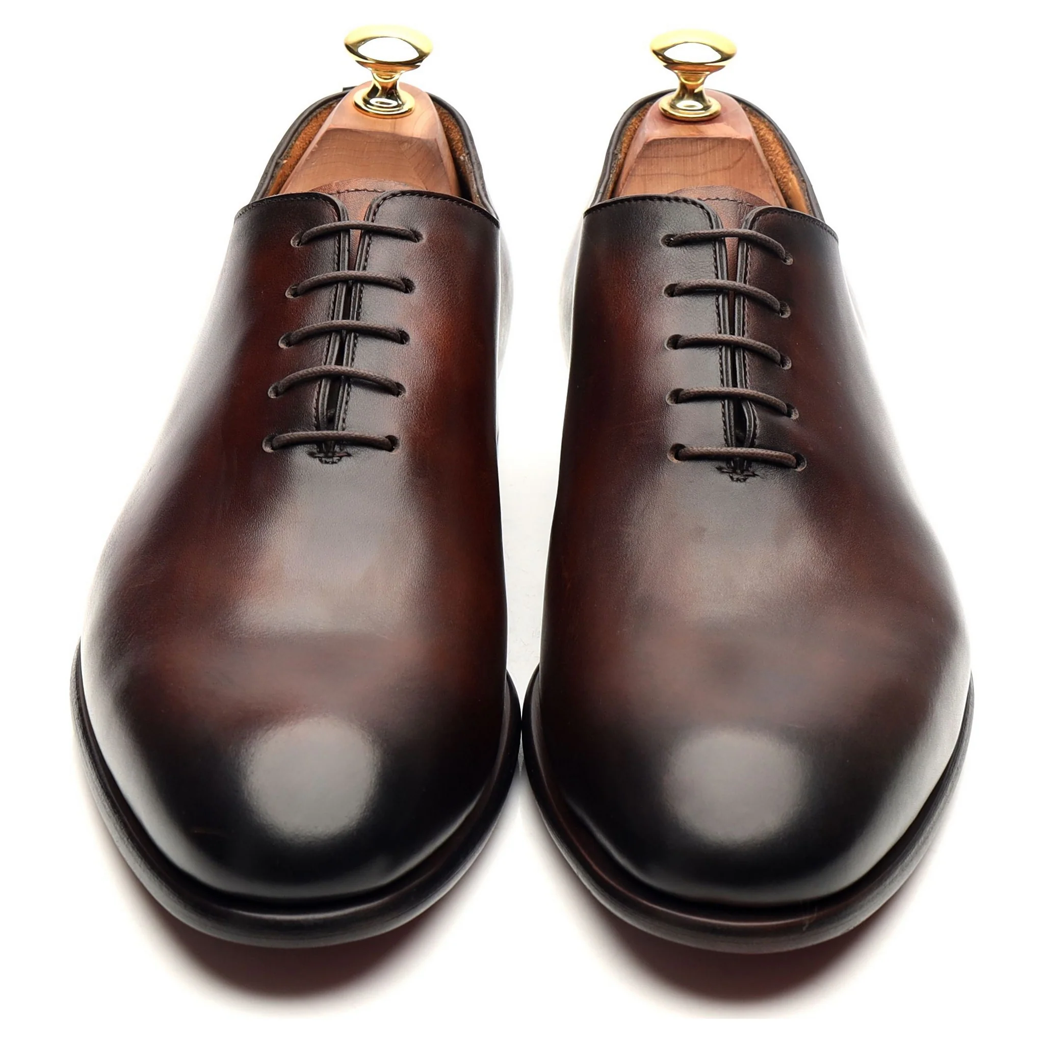 'Damien' Brown Wholecut Leather Oxford UK 9.5 E - Image 9