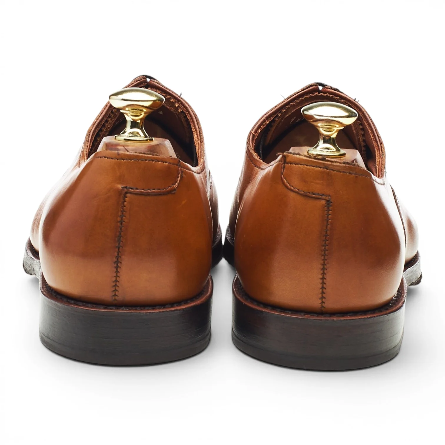 'Carlyle' Tan Brown Leather Oxford UK 8 US 9 D - Image 4