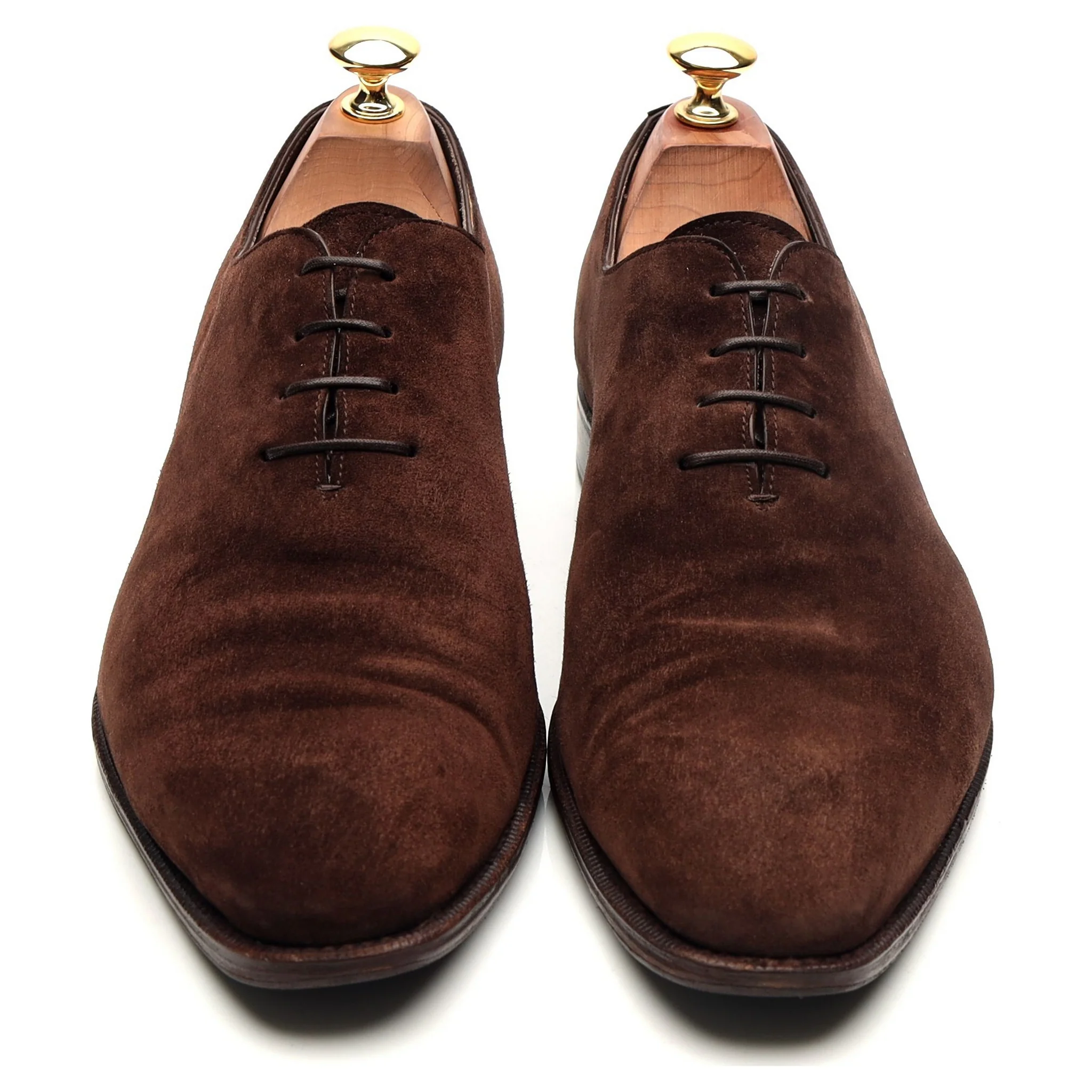 '910' Dark Brown Suede Wholecut Oxford UK 9.5 EE - Image 9