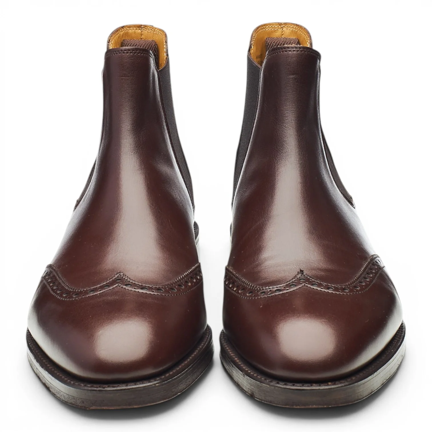 'Carne' Brown Leather Chelsea Boots UK 8 E - Image 2