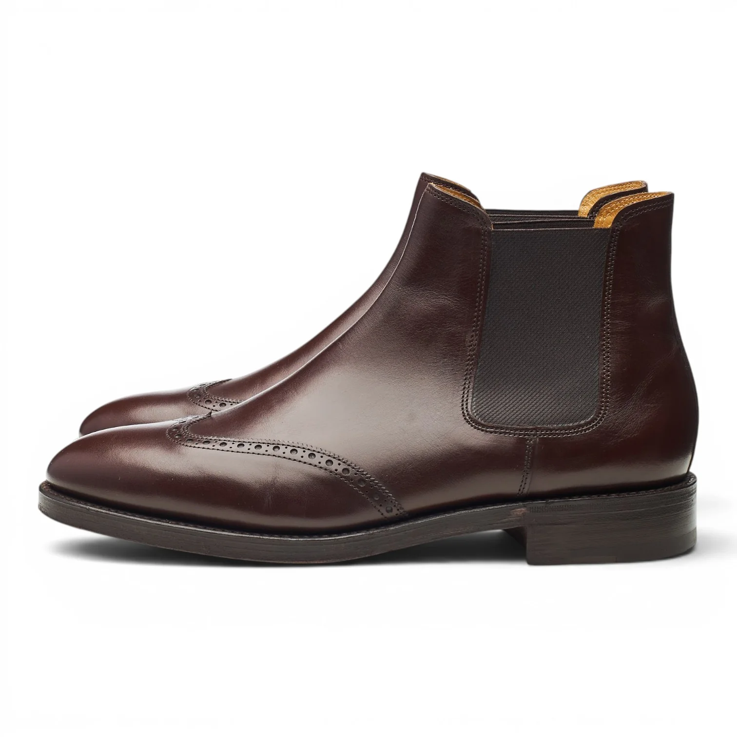'Carne' Brown Leather Chelsea Boots UK 8 E - Image 3