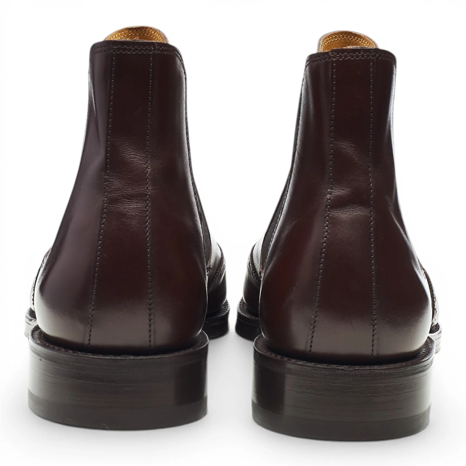 'Carne' Brown Leather Chelsea Boots UK 8 E - Image 4