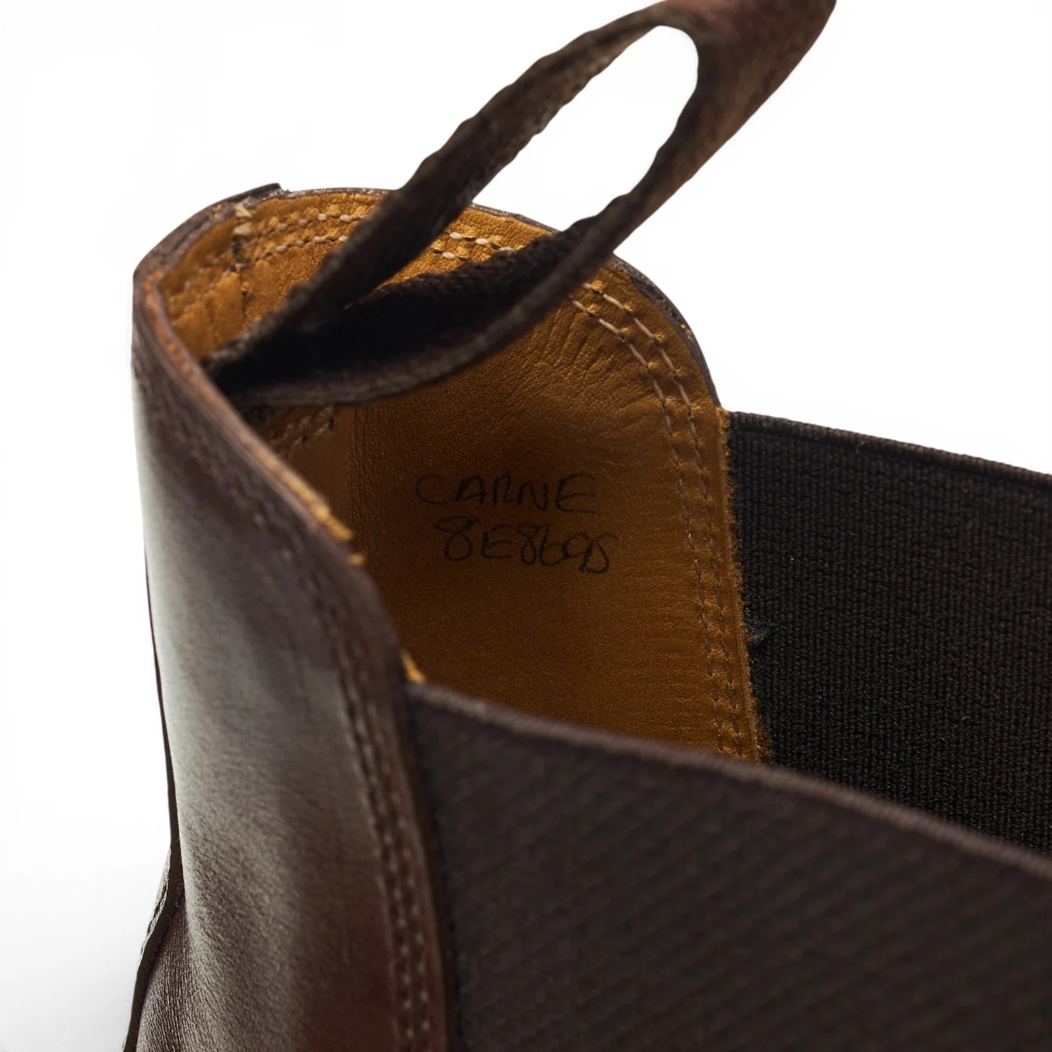 'Carne' Brown Leather Chelsea Boots UK 8 E - Image 7