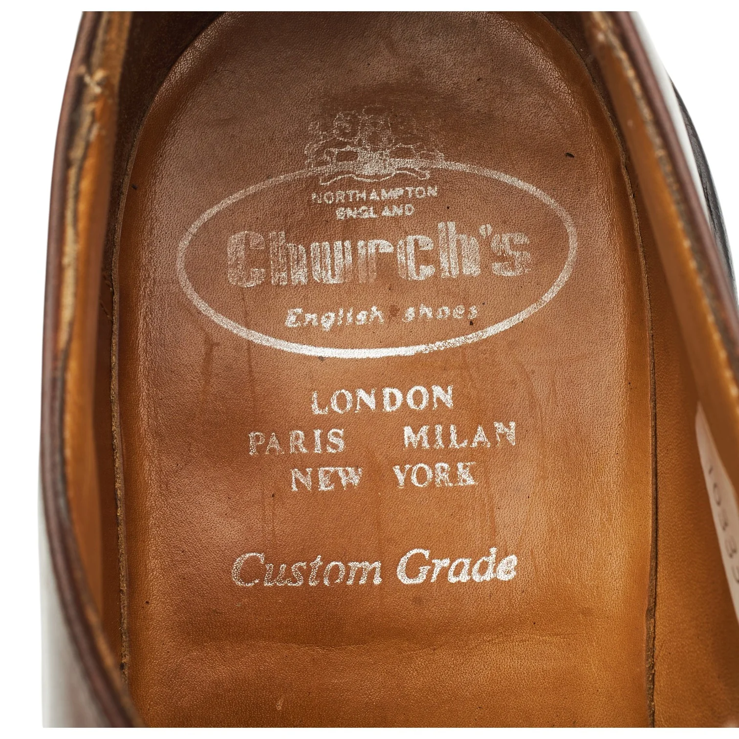 'Carne' Dark Brown Leather Split Toe Derby UK 8 F - Image 6