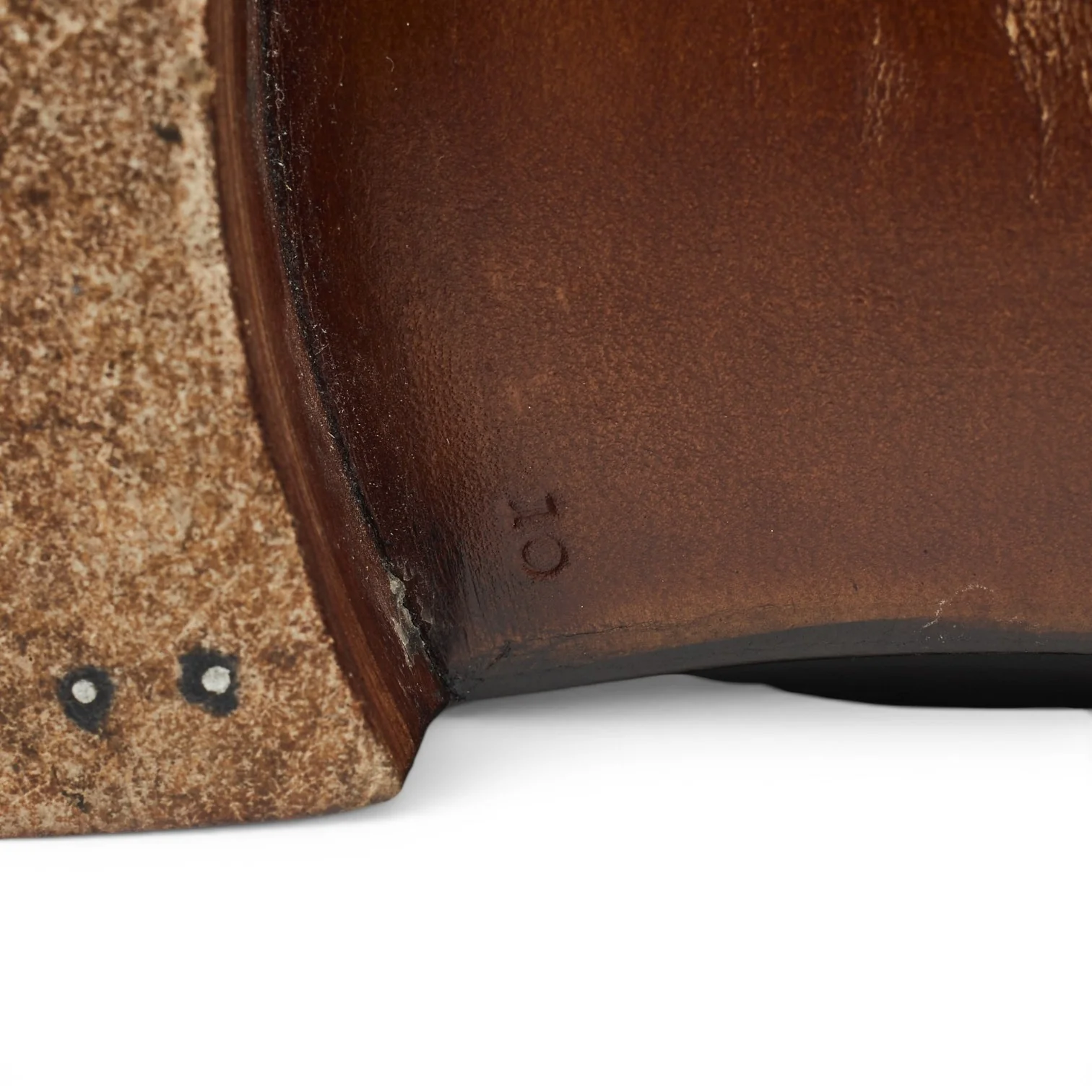 'Casanova' Dark Brown 'Old Black' Patina Leather Wholecut Oxford UK 9 - Image 7