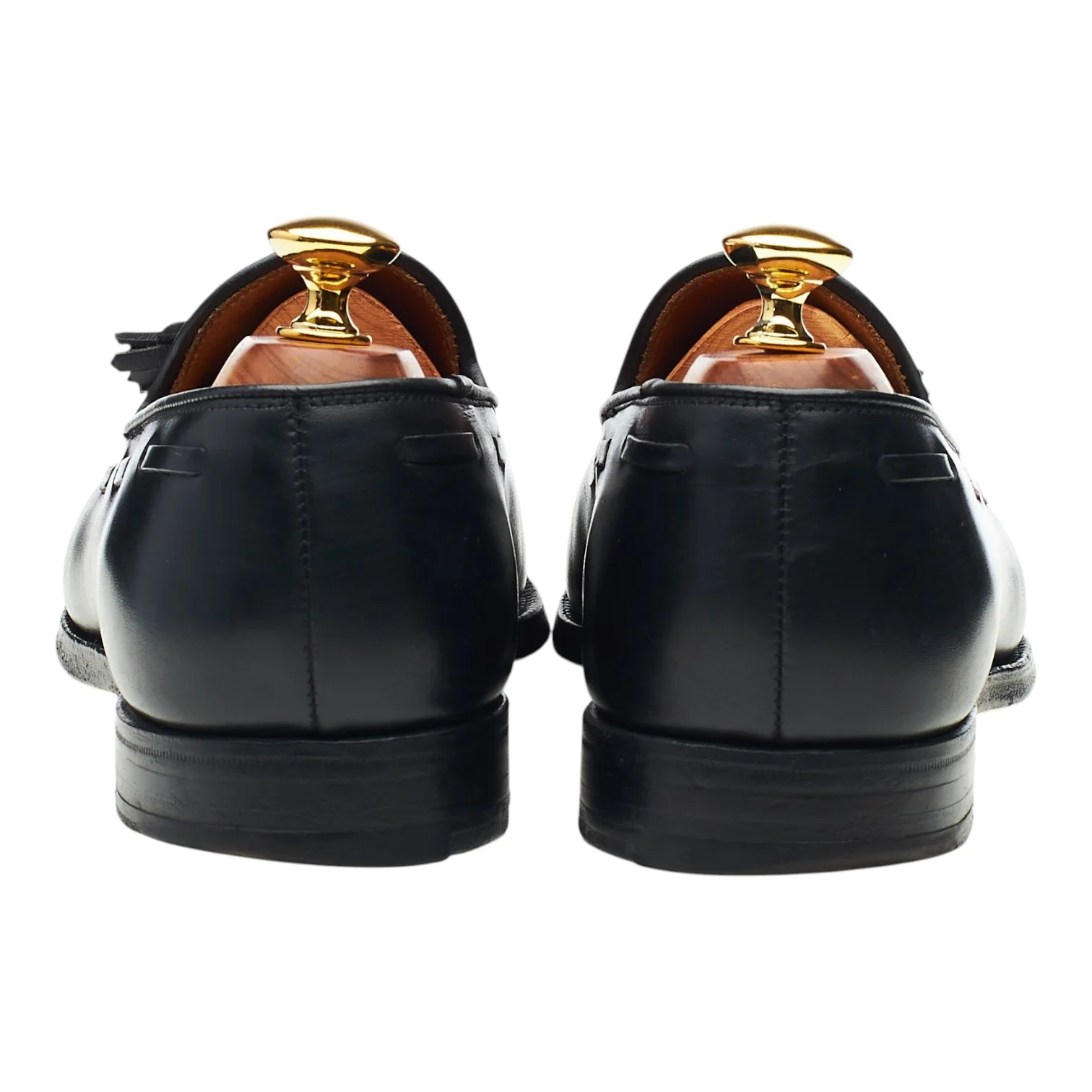 'Cavendish 2' Black Leather Tassel Loafers UK 6.5 E - Image 4