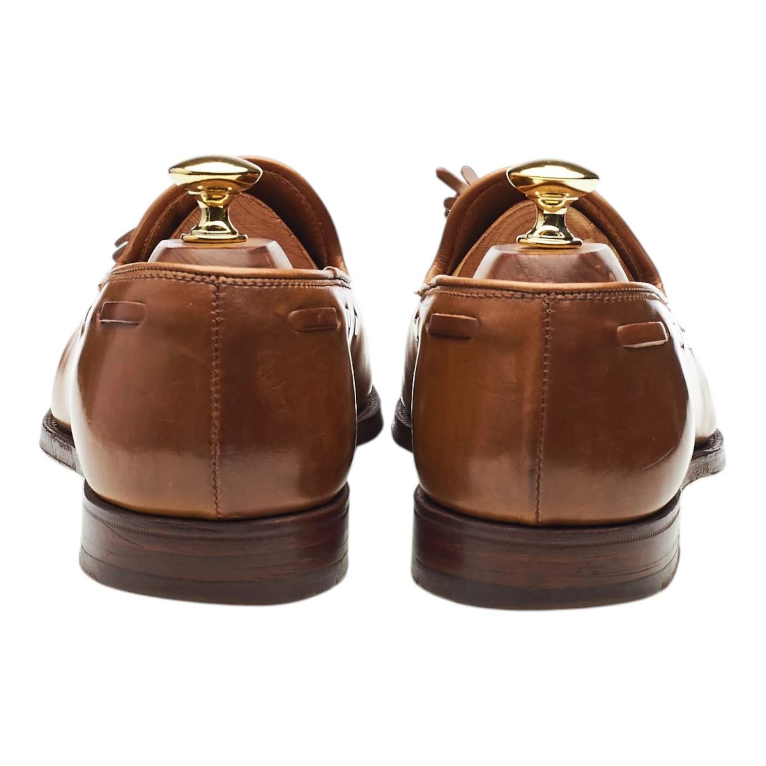 'Cavendish 2' Whisky Tan Brown Cordovan Leather Tassel Loafers UK 6.5 E - Image 4