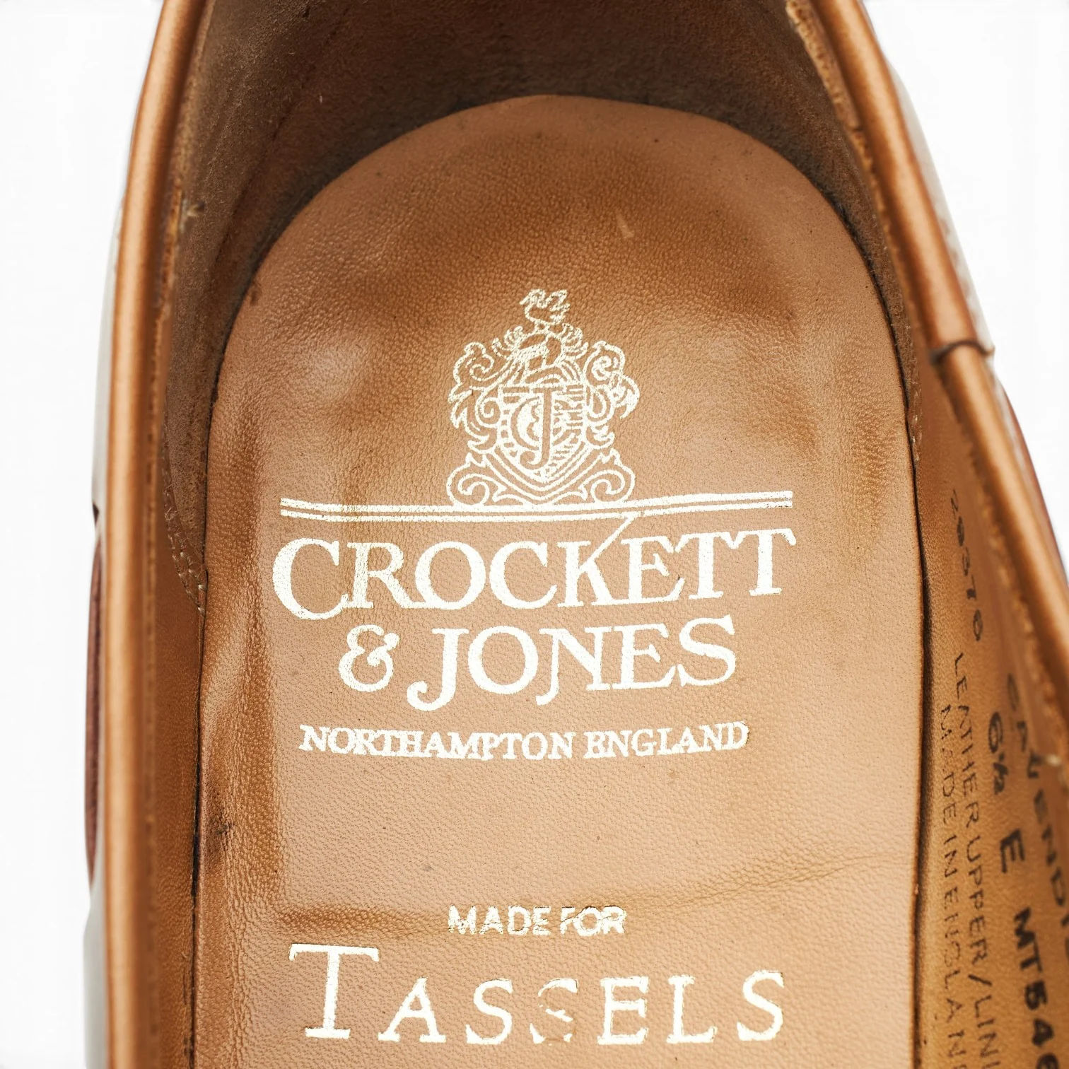 'Cavendish 2' Whisky Tan Brown Cordovan Leather Tassel Loafers UK 6.5 E - Image 6