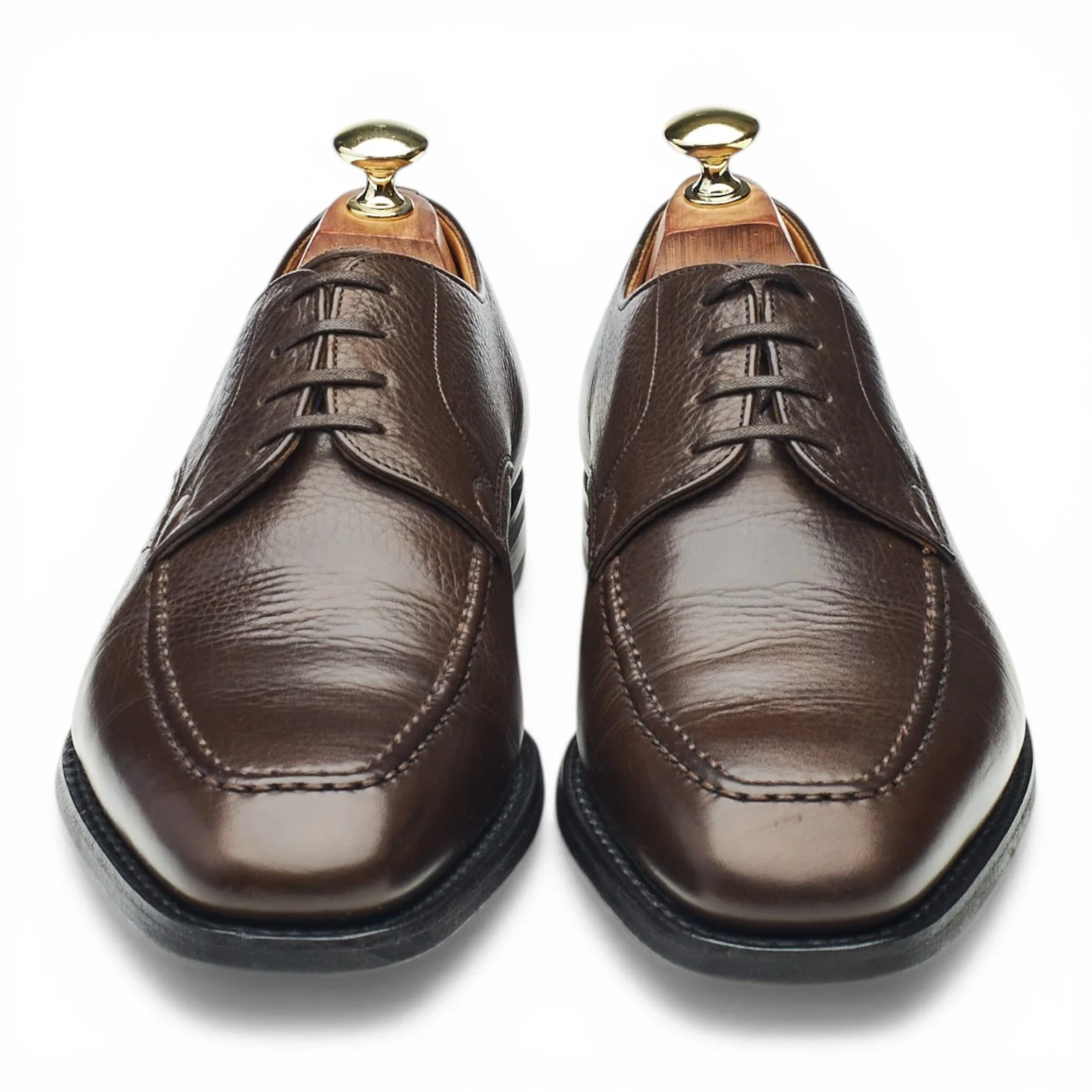 'Chackmore' Dark Brown Leather Apron Derby UK 7.5 F - Image 2