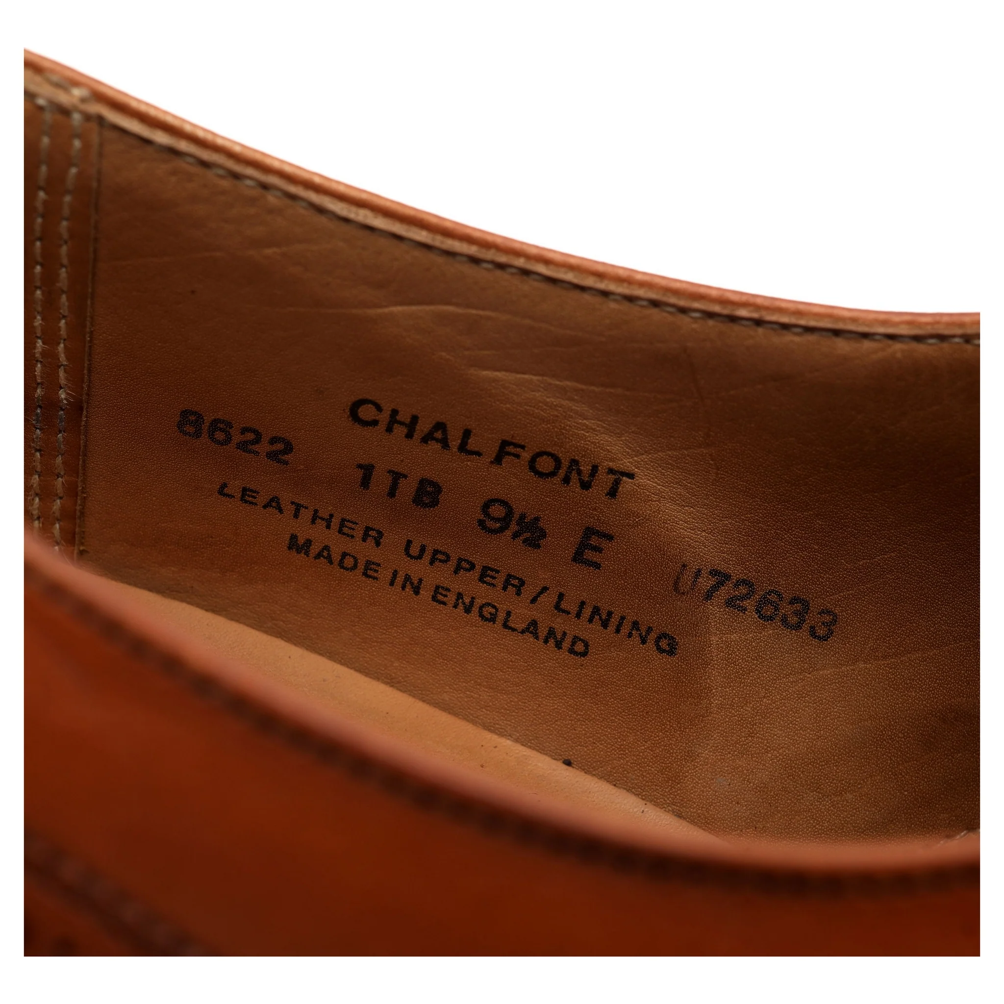 'Chalfont' Tan Brown Leather Monk Strap UK 9.5 E - Image 8