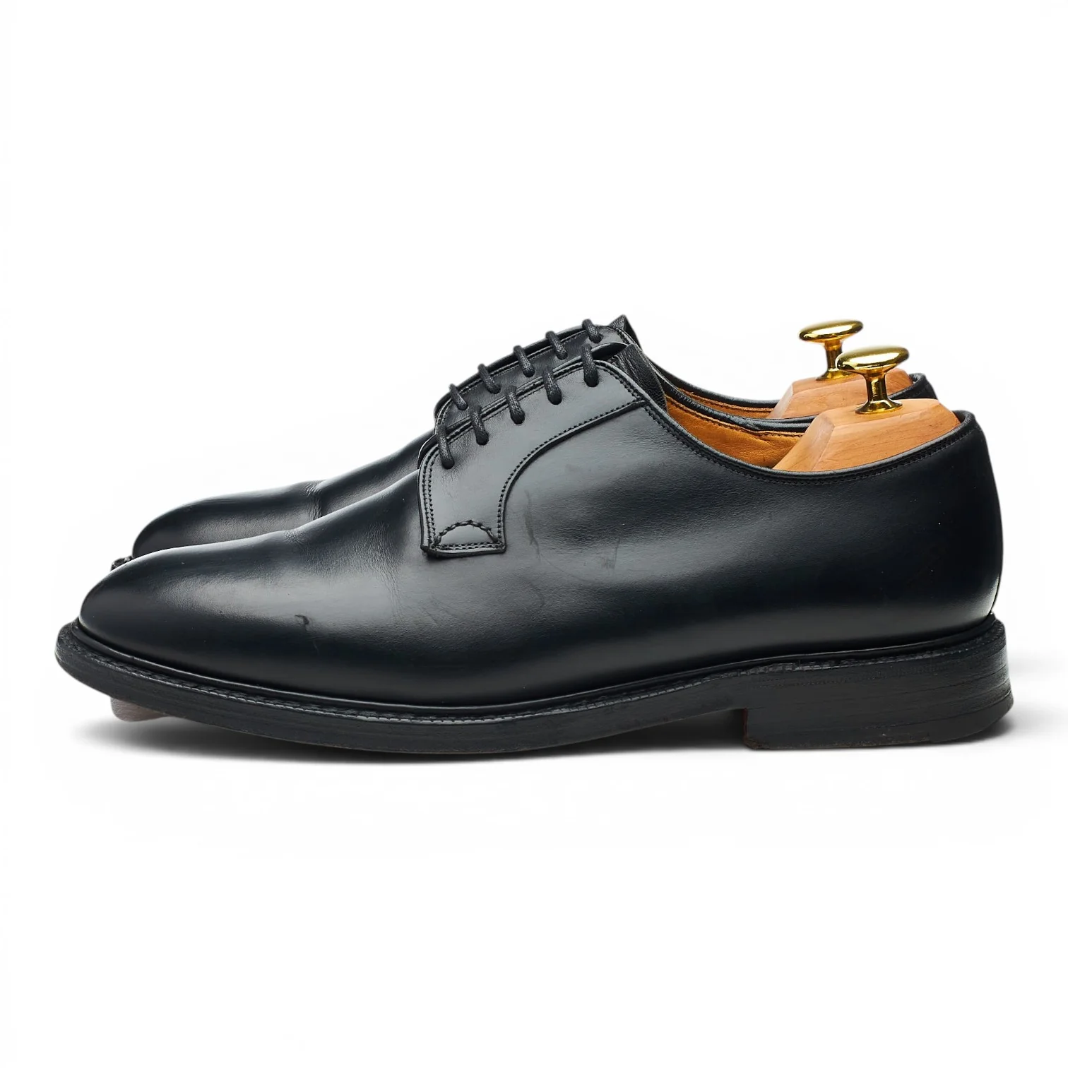 'Chapel' Black Leather Derby UK 8.5 F - Image 3