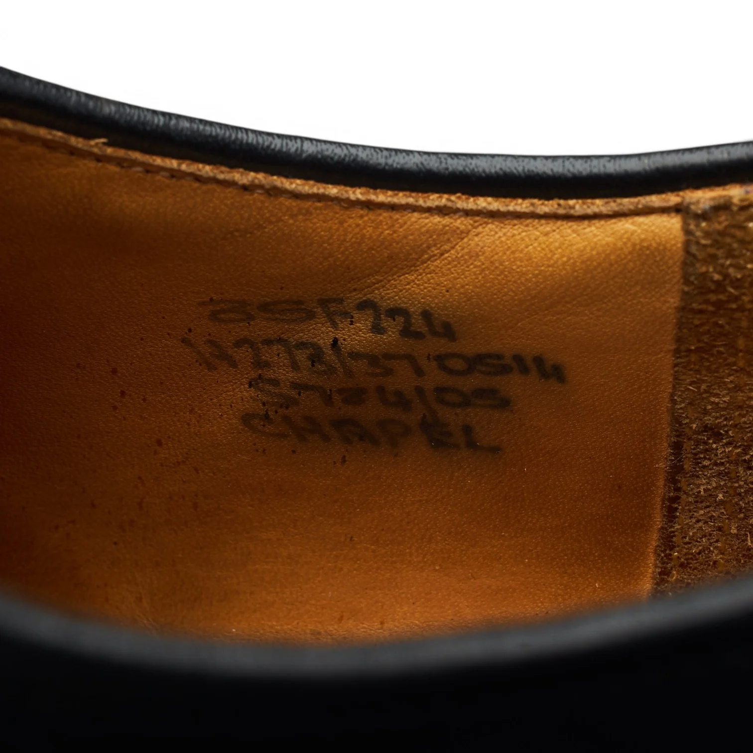 'Chapel' Black Leather Derby UK 8.5 F - Image 7