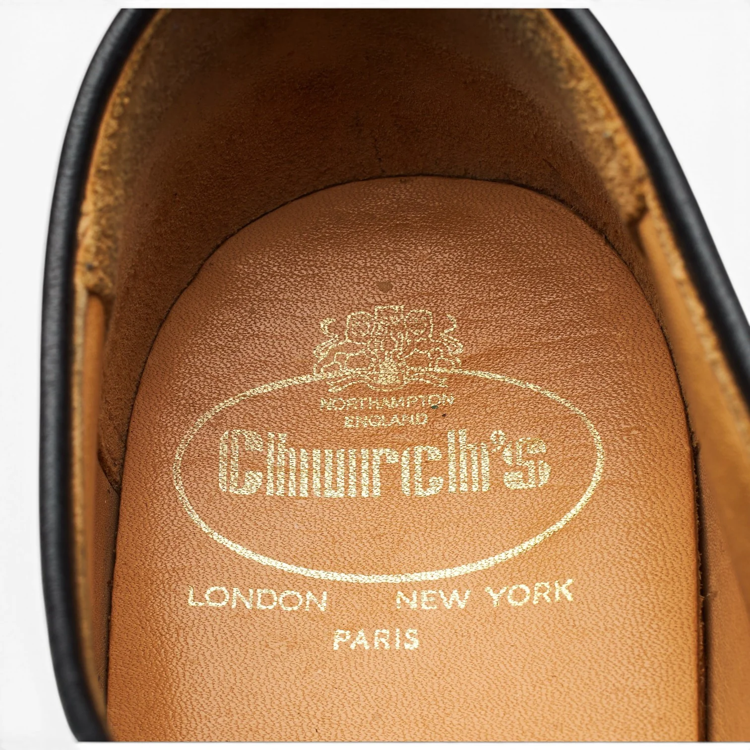 'Chapel' Black Leather Derby UK 9 F - Image 6