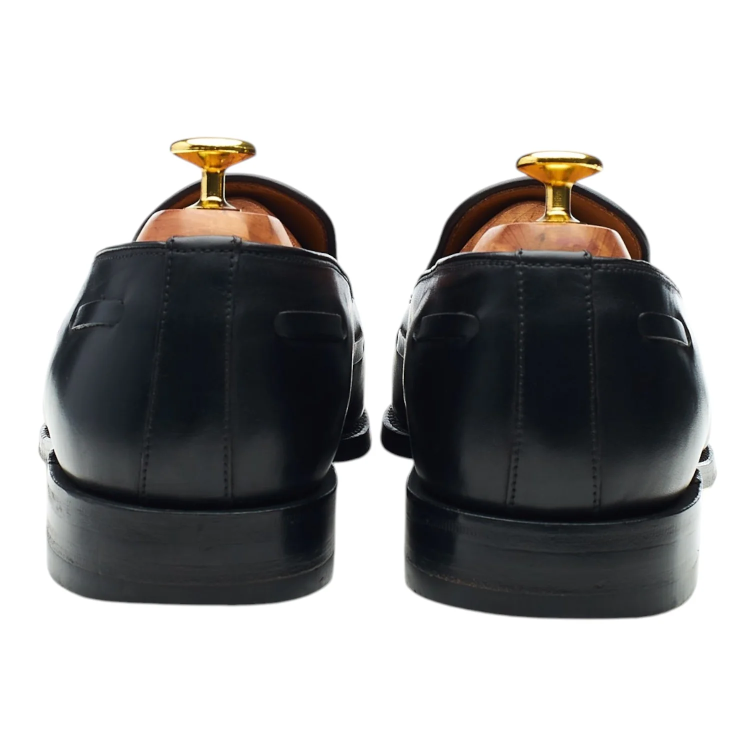 Charles Tyrwhitt 'Berwick' Black Leather Tassel Loafers UK 8 F - Image 4