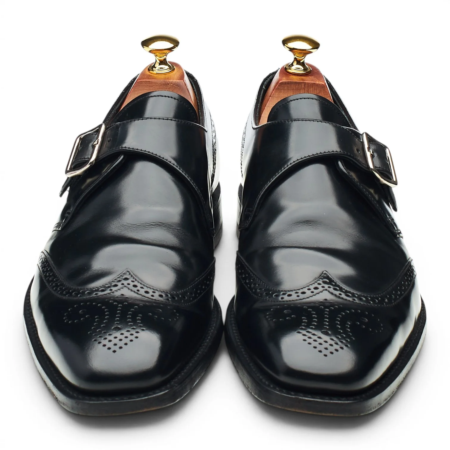 Charles Tyrwhitt 'Crichton' Black Leather Monk Strap UK 8.5 F - Image 2