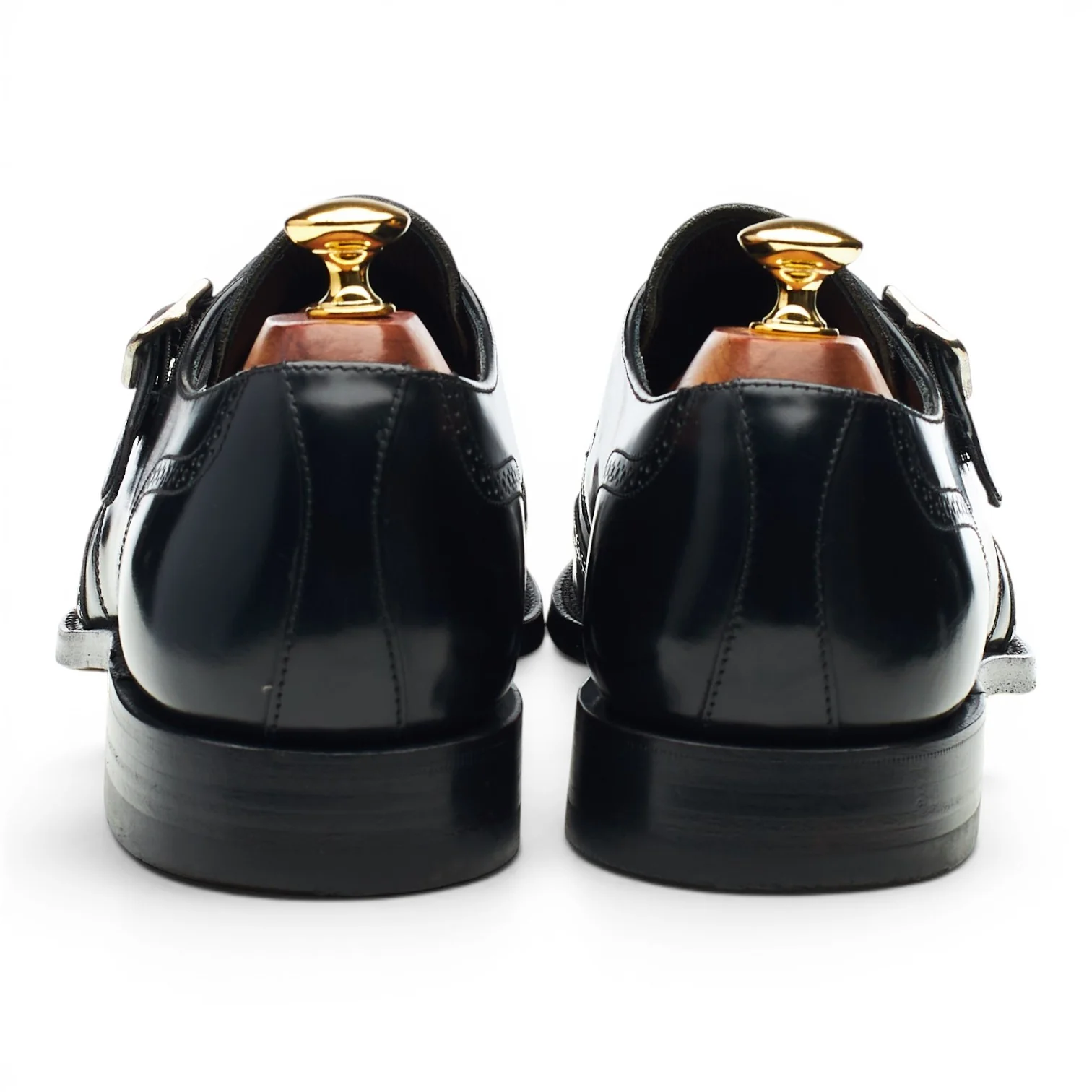 Charles Tyrwhitt 'Crichton' Black Leather Monk Strap UK 8.5 F - Image 4