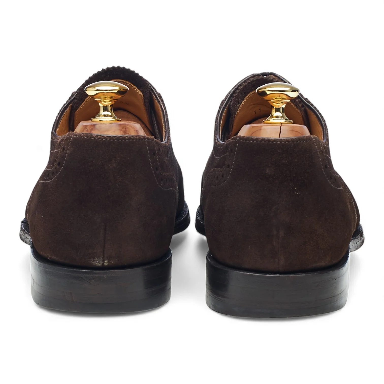 Charles Tyrwhitt Dark Brown Suede Oxford Brogues UK 11 F - Image 4