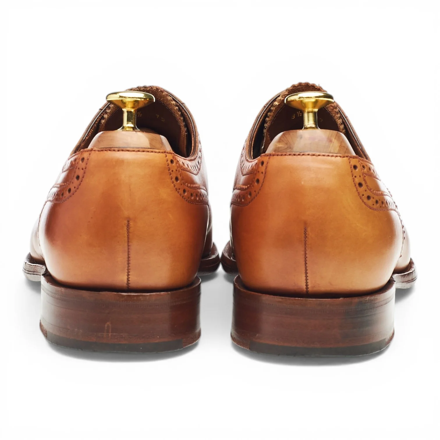 Charles Tyrwhitt Tan Brown Leather Oxford Brogues UK 8.5 F - Image 4
