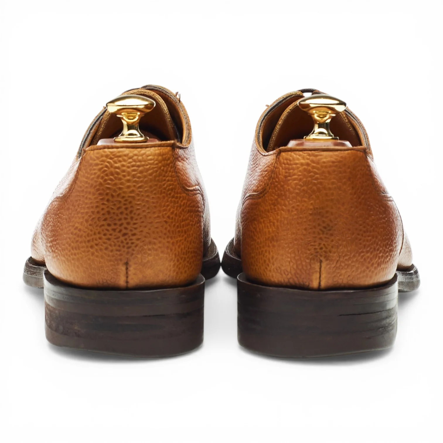 'Charlton' Tan Brown Grain Leather Split Toe Derby UK 9.5 F - Image 4