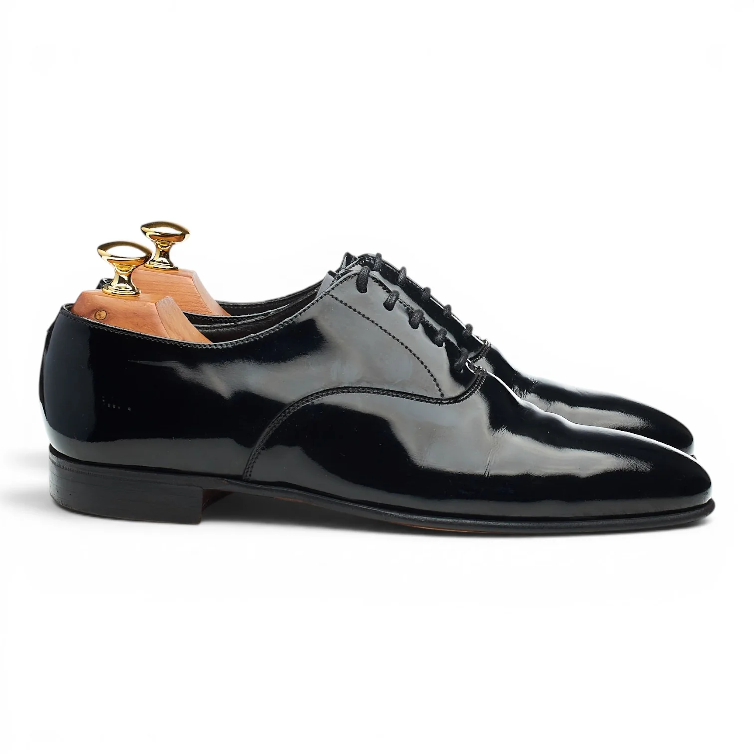 'Cheam' Black Patent Leather Oxford UK 6 E