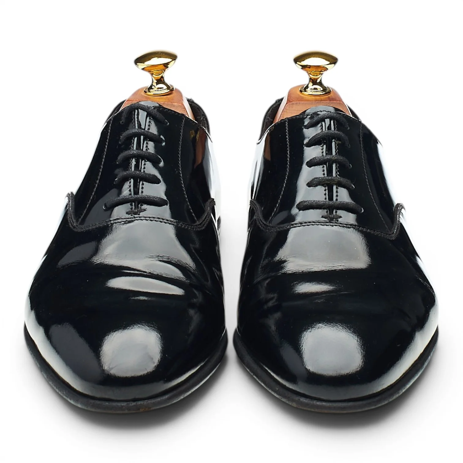 'Cheam' Black Patent Leather Oxford UK 6 E - Image 2