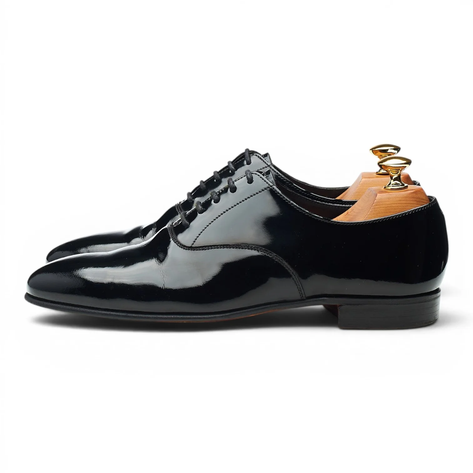 'Cheam' Black Patent Leather Oxford UK 6 E - Image 3
