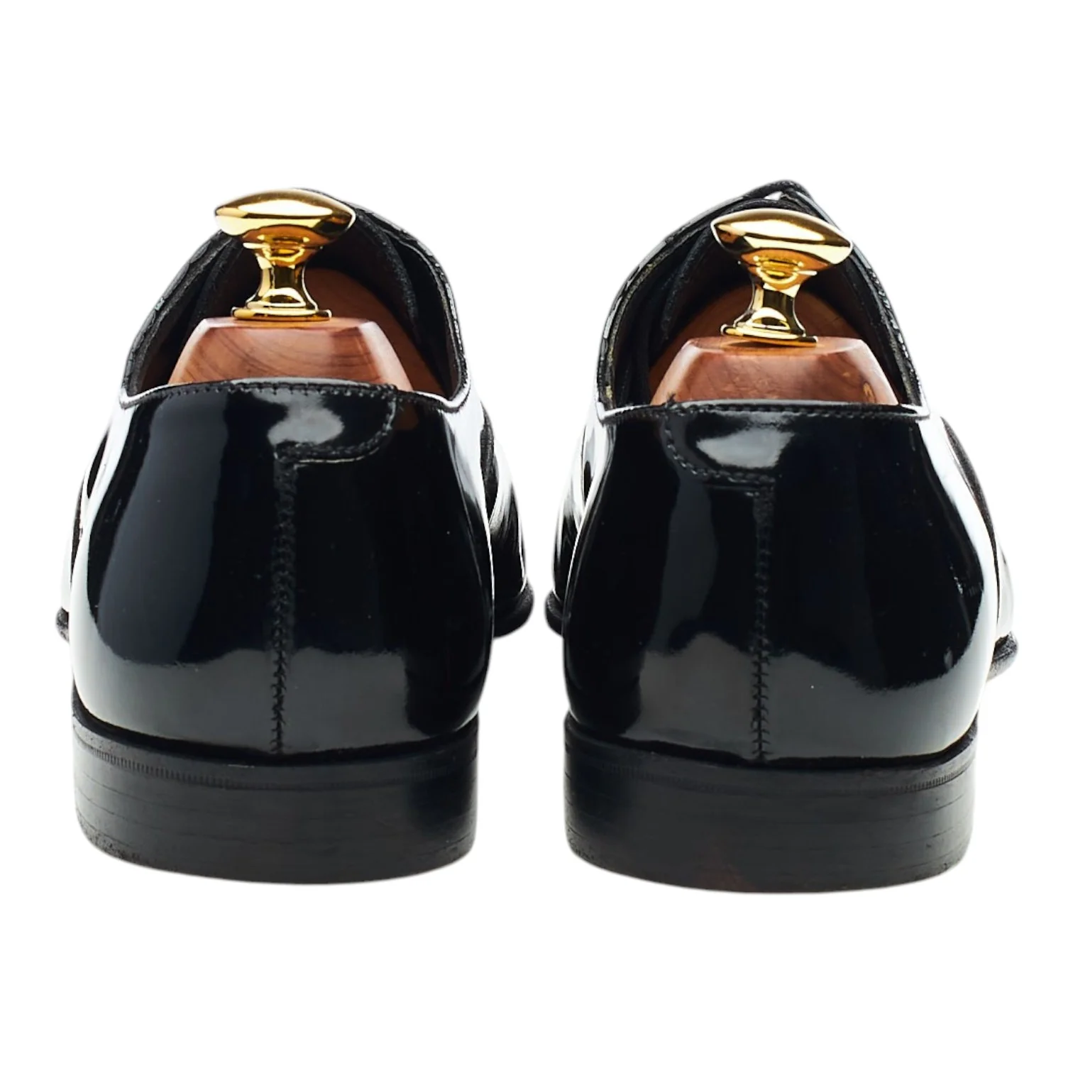 'Cheam' Black Patent Leather Oxford UK 6 E - Image 4