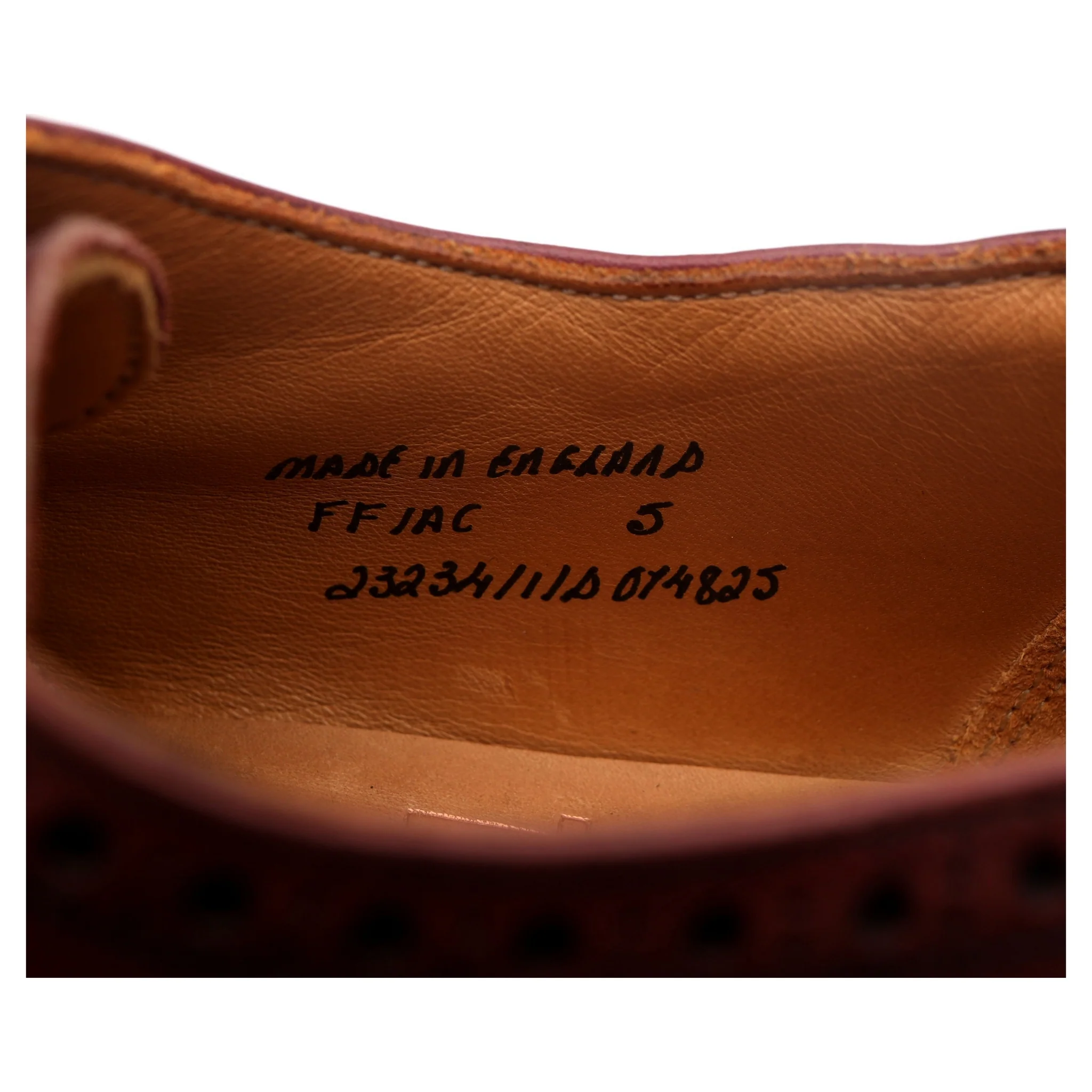 Women's 'Esme' Burgundy Leather Brogues UK 5 D - Image 13