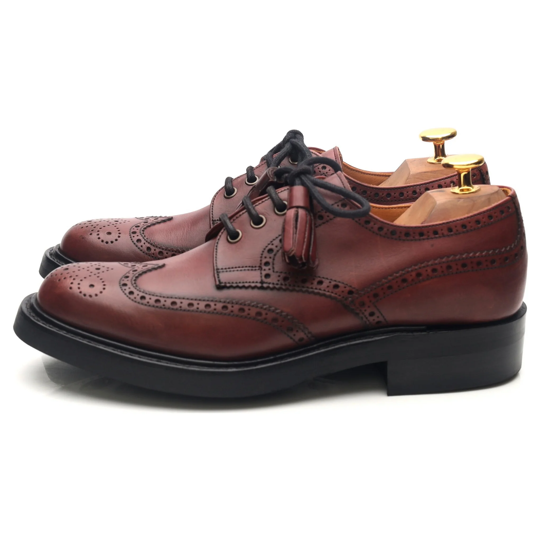 Women's 'Esme' Burgundy Leather Brogues UK 5 D - Image 2