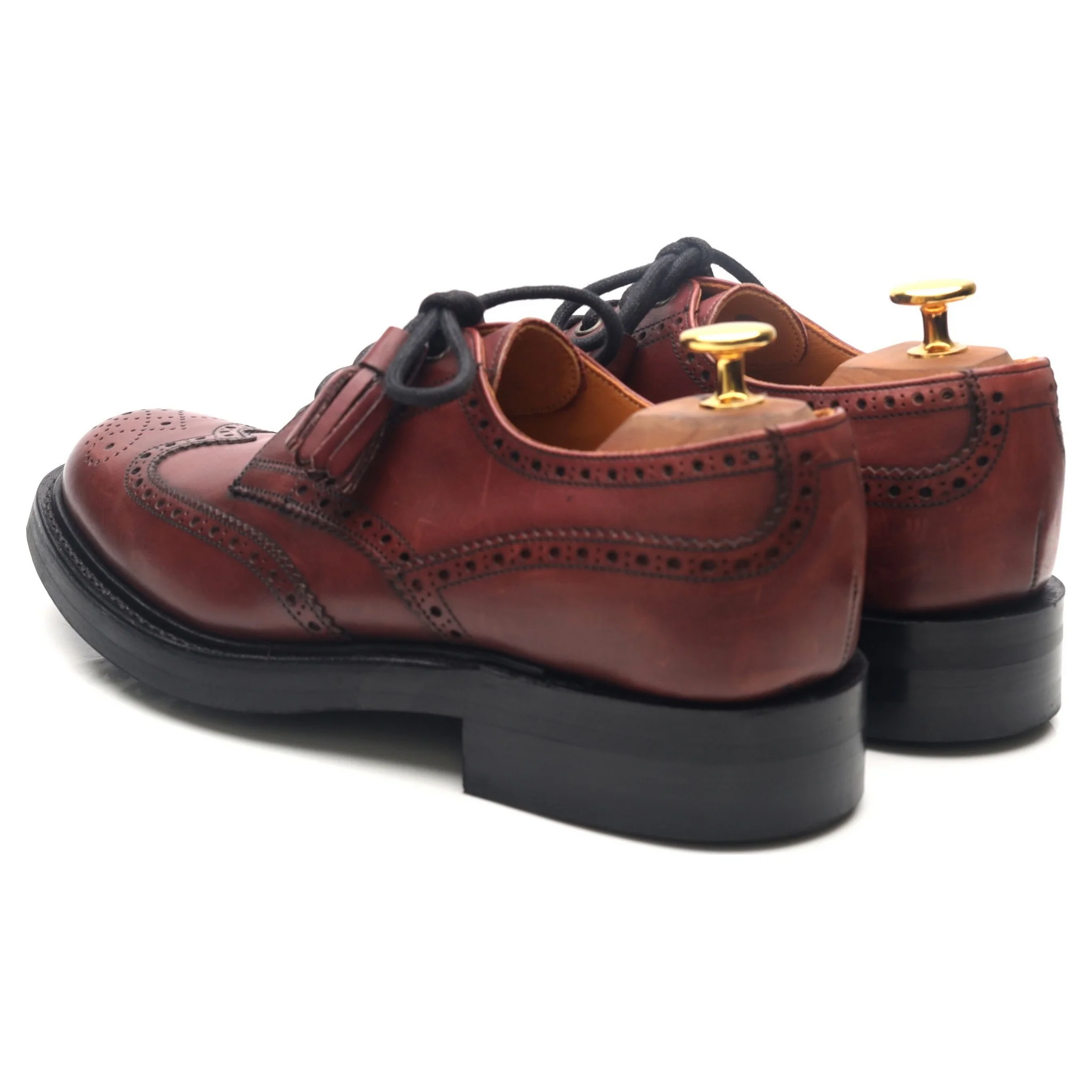 Women's 'Esme' Burgundy Leather Brogues UK 5 D - Image 3