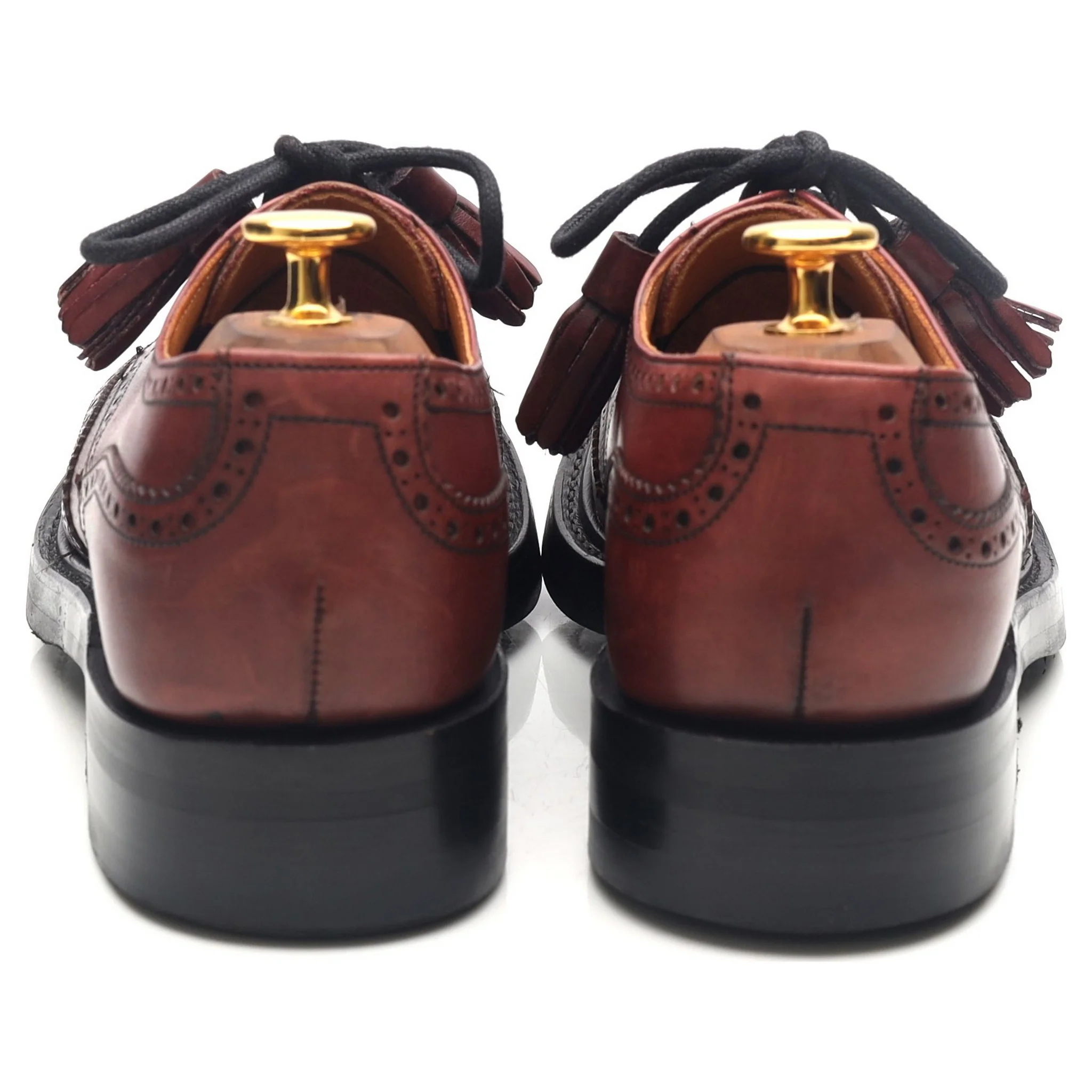 Women's 'Esme' Burgundy Leather Brogues UK 5 D - Image 4