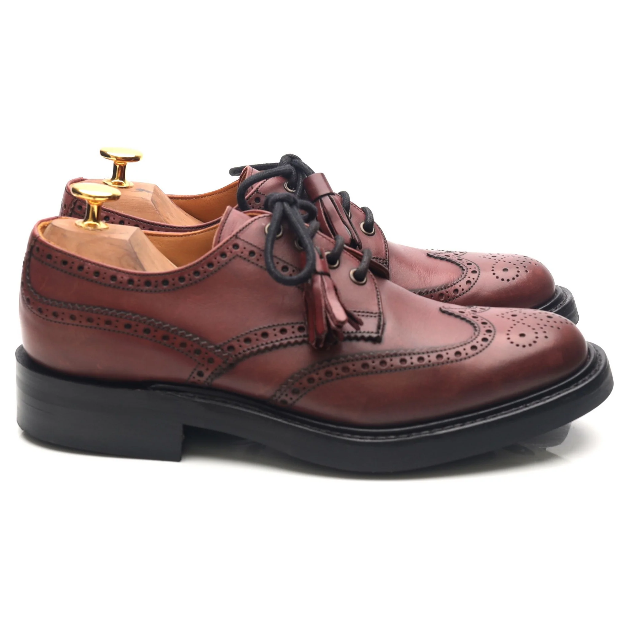 Women's 'Esme' Burgundy Leather Brogues UK 5 D - Image 6