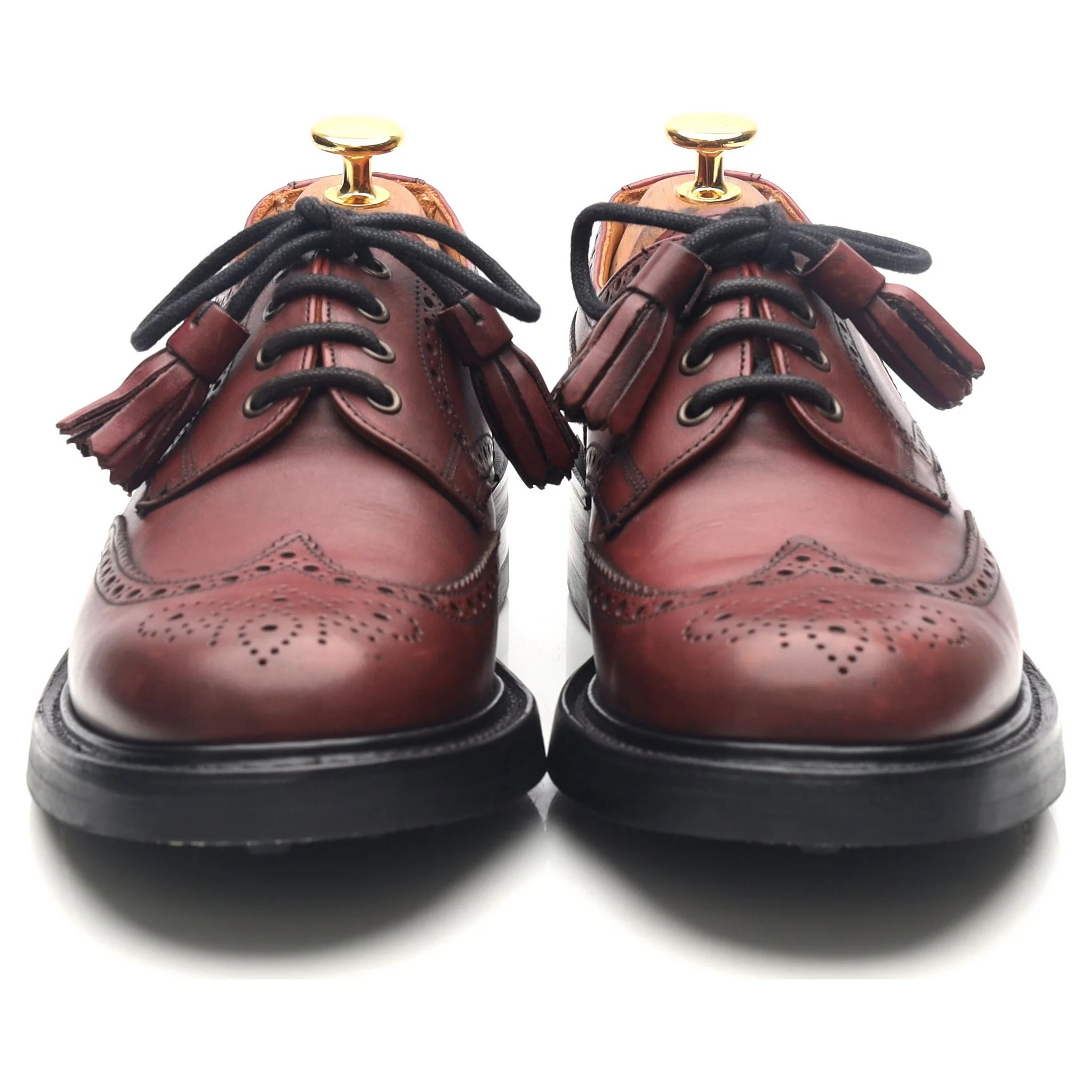 Women's 'Esme' Burgundy Leather Brogues UK 5 D - Image 8