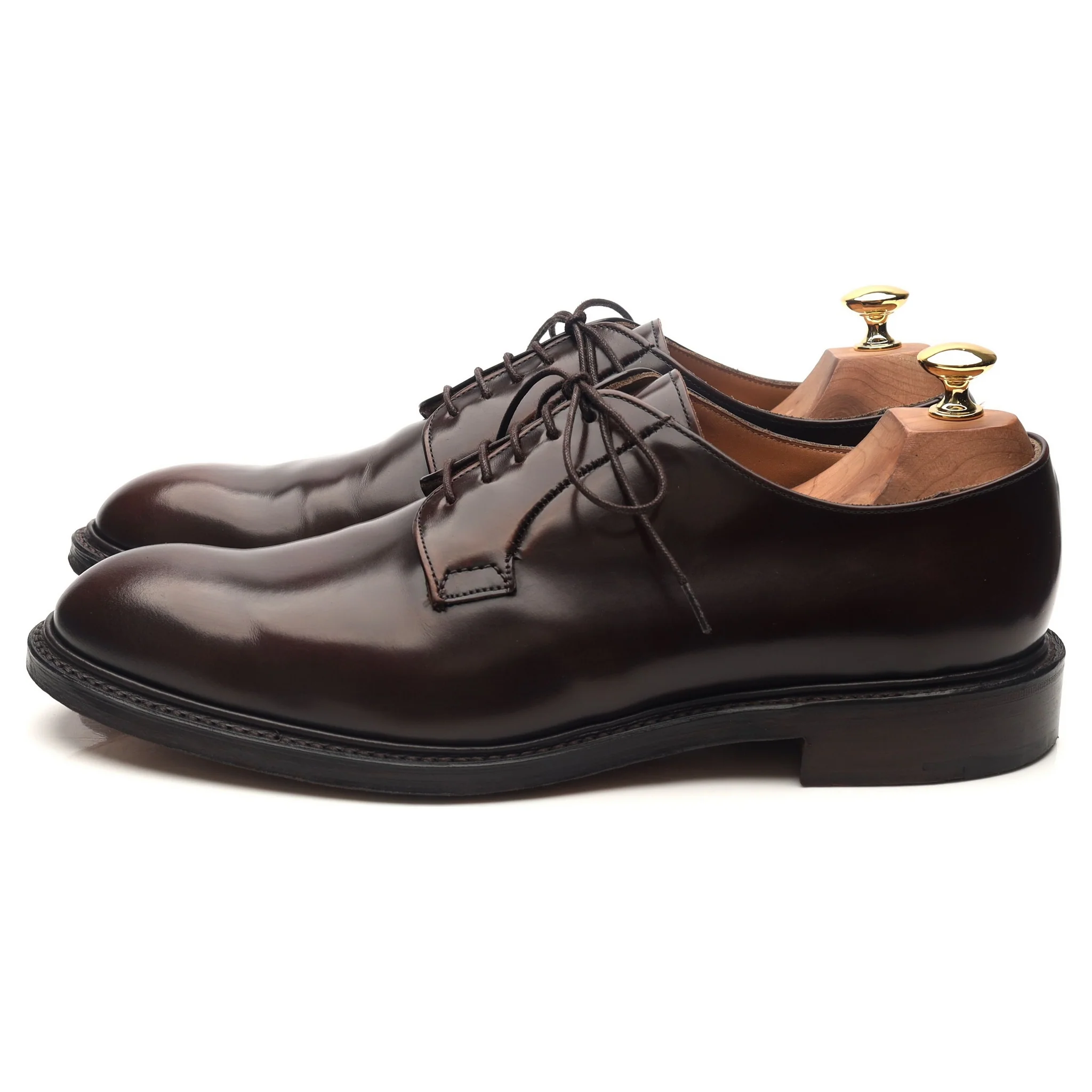 'Charles' Dark Brown Leather Derby UK 9.5 F - Image 2