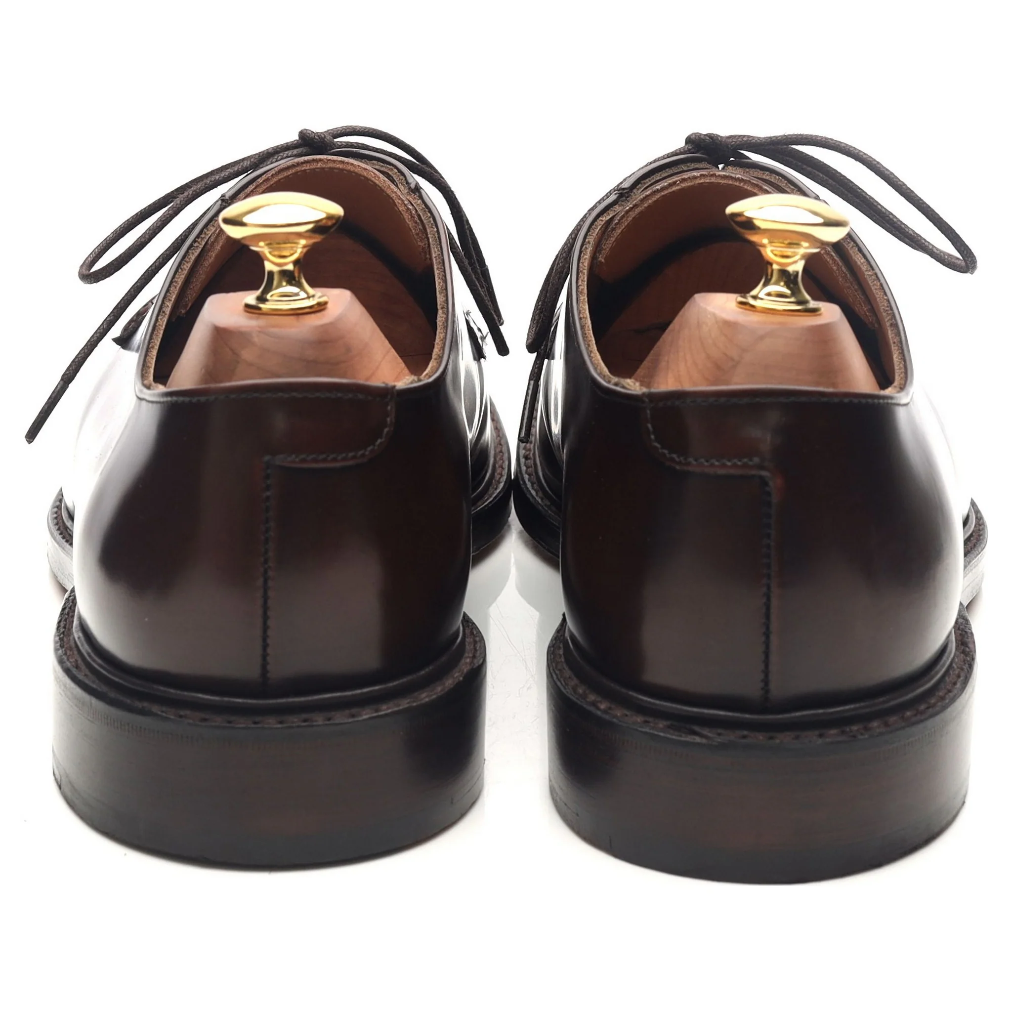 'Charles' Dark Brown Leather Derby UK 9.5 F - Image 4