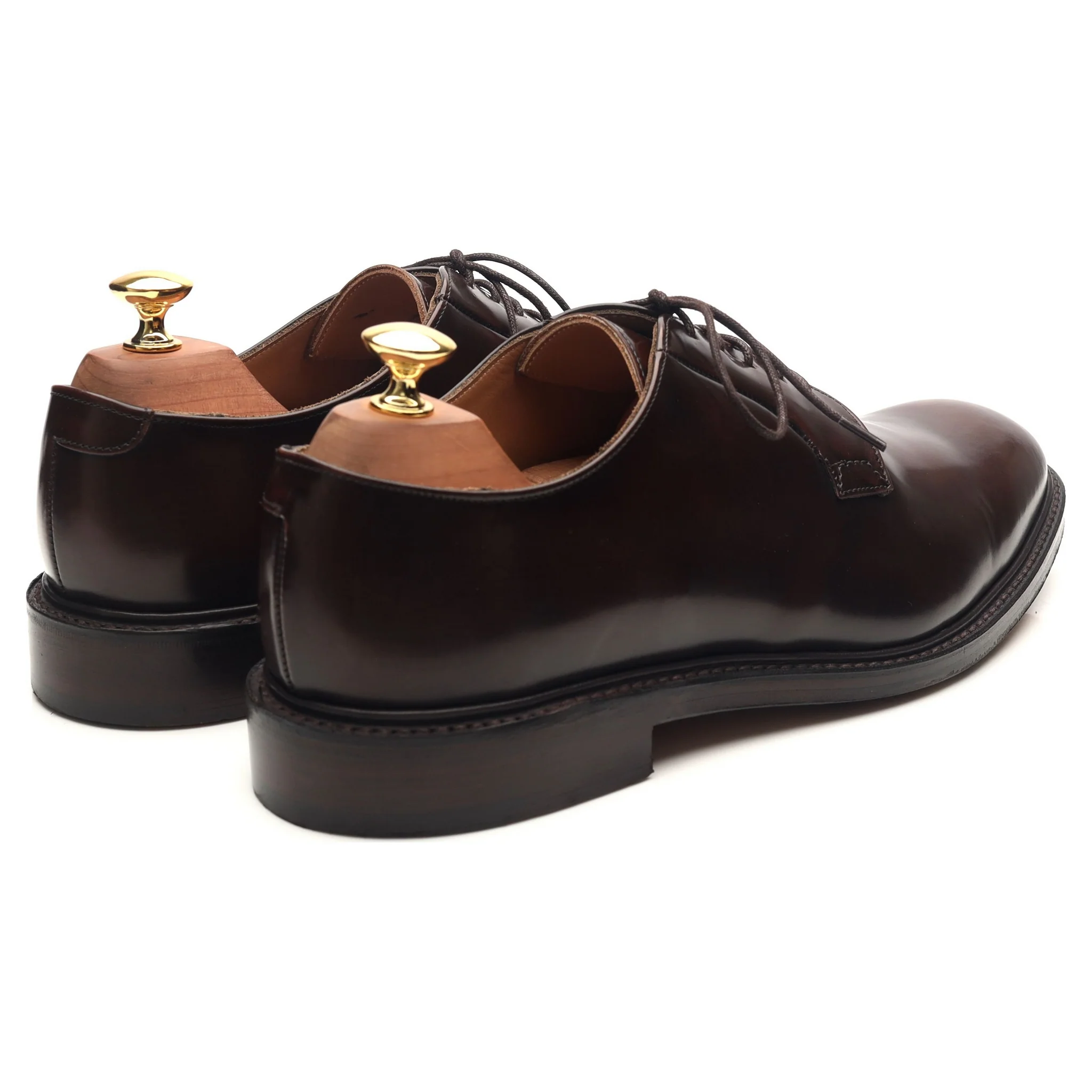 'Charles' Dark Brown Leather Derby UK 9.5 F - Image 5