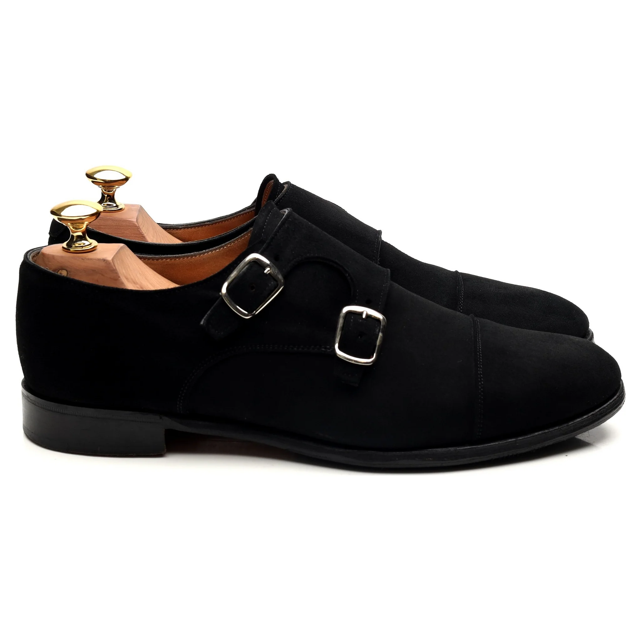 Women's 'Emily' Black Suede Double Monk Strap UK 6.5 D - Image 6