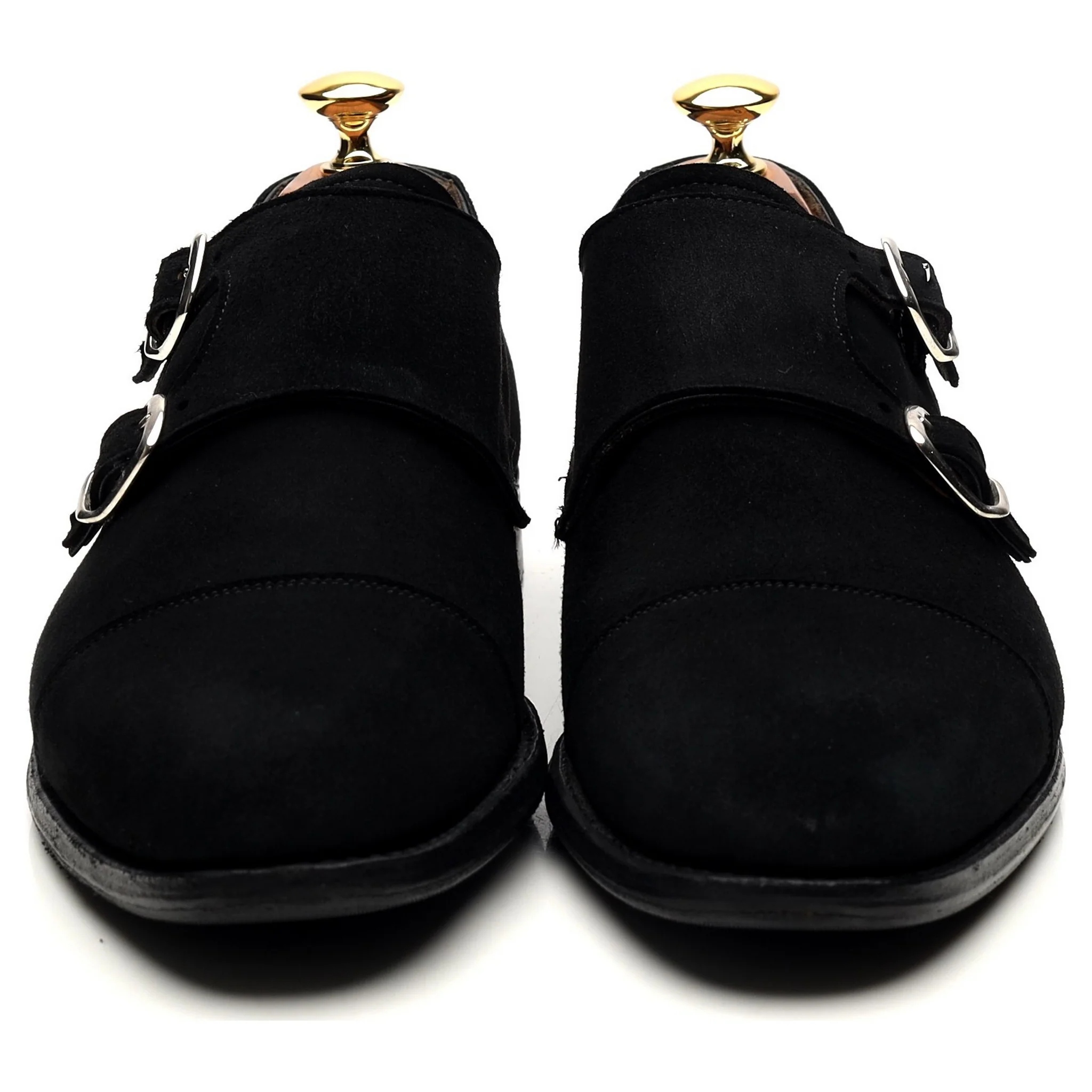 Women's 'Emily' Black Suede Double Monk Strap UK 6.5 D - Image 8