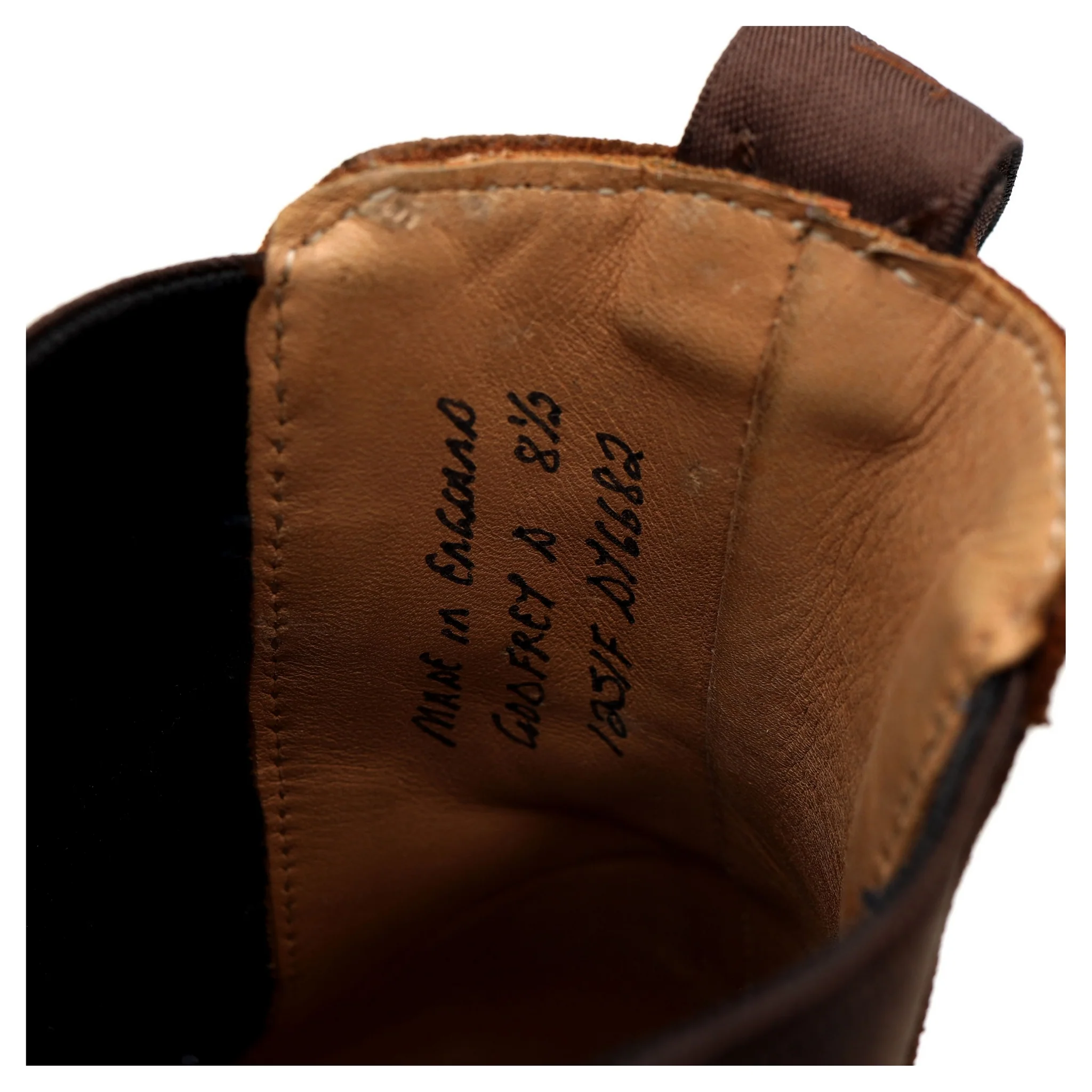 'Godfrey' Snuff Brown Suede Chelsea Boots UK 8.5 F - Image 13