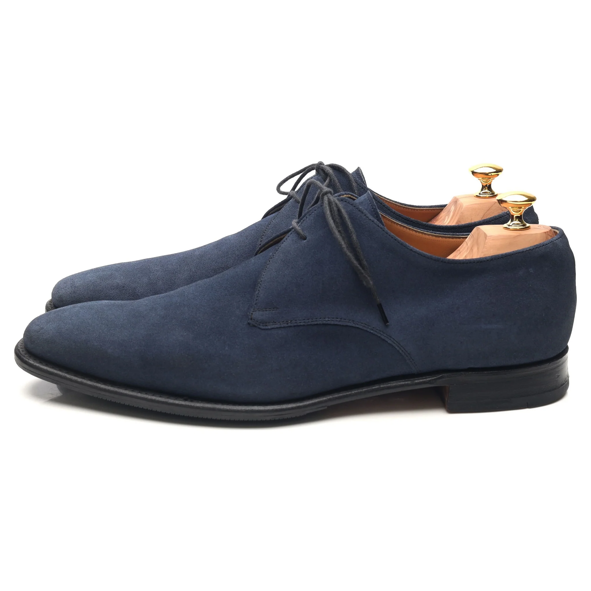 Vintage 'Matt' Navy Blue Suede Derby UK 12 F - Image 2
